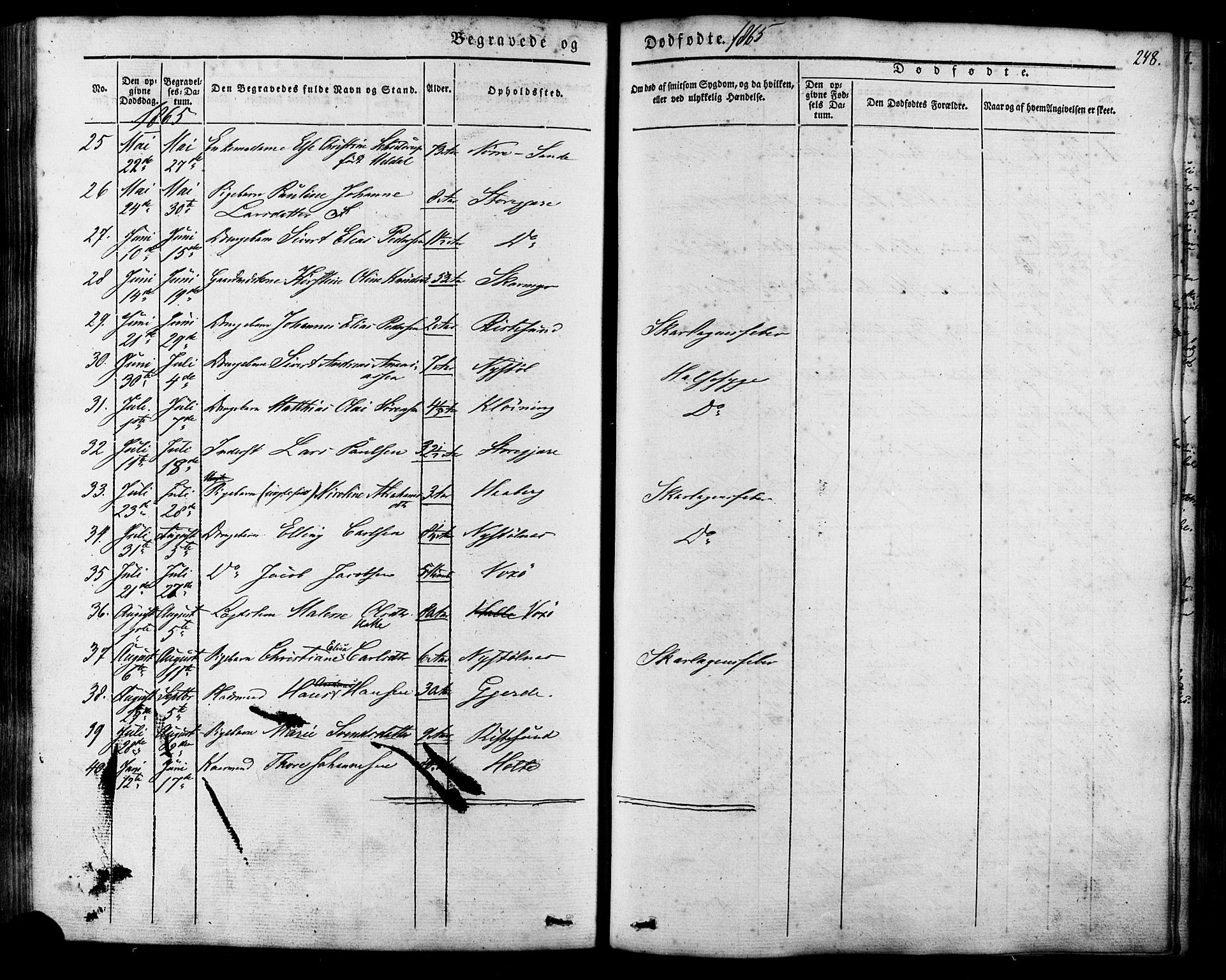 Ministerialprotokoller, klokkerbøker og fødselsregistre - Møre og Romsdal, AV/SAT-A-1454/503/L0034: Parish register (official) no. 503A02, 1841-1884, p. 248