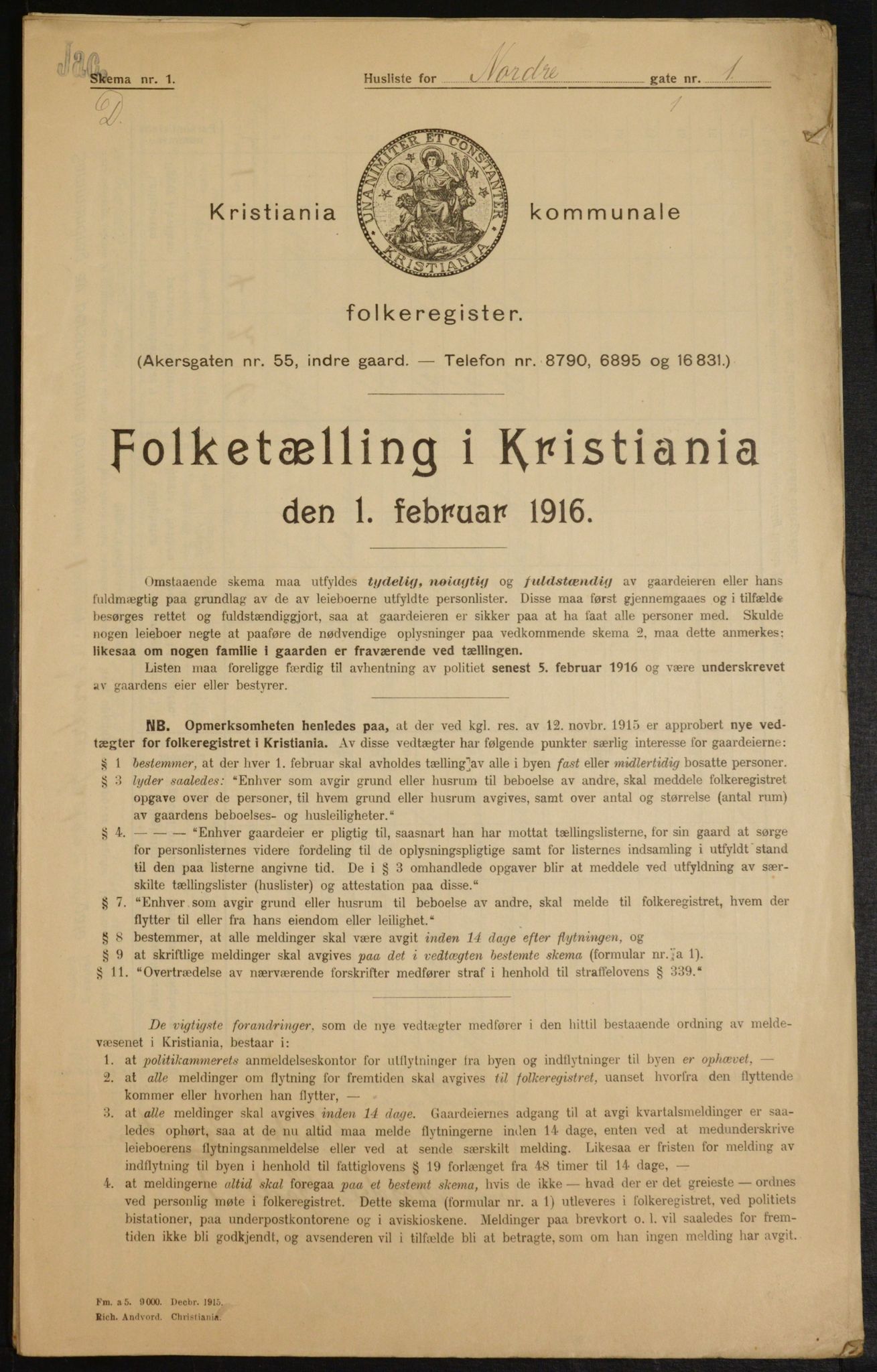 OBA, Municipal Census 1916 for Kristiania, 1916, p. 74795