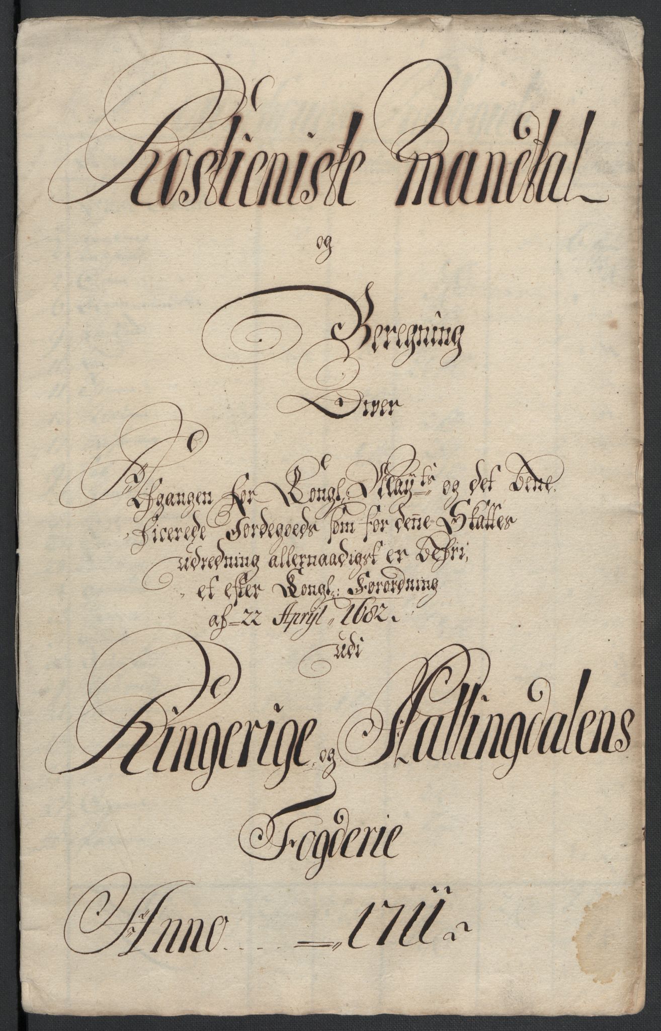 Rentekammeret inntil 1814, Reviderte regnskaper, Fogderegnskap, AV/RA-EA-4092/R23/L1469: Fogderegnskap Ringerike og Hallingdal, 1711, p. 186