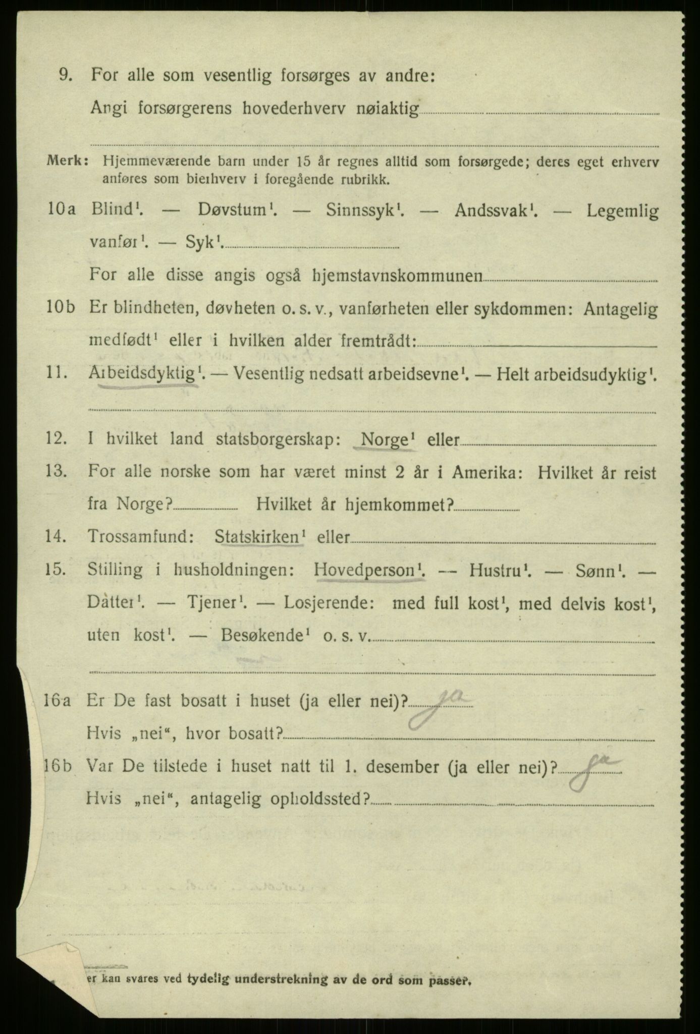 SAB, 1920 census for Naustdal, 1920, p. 4854