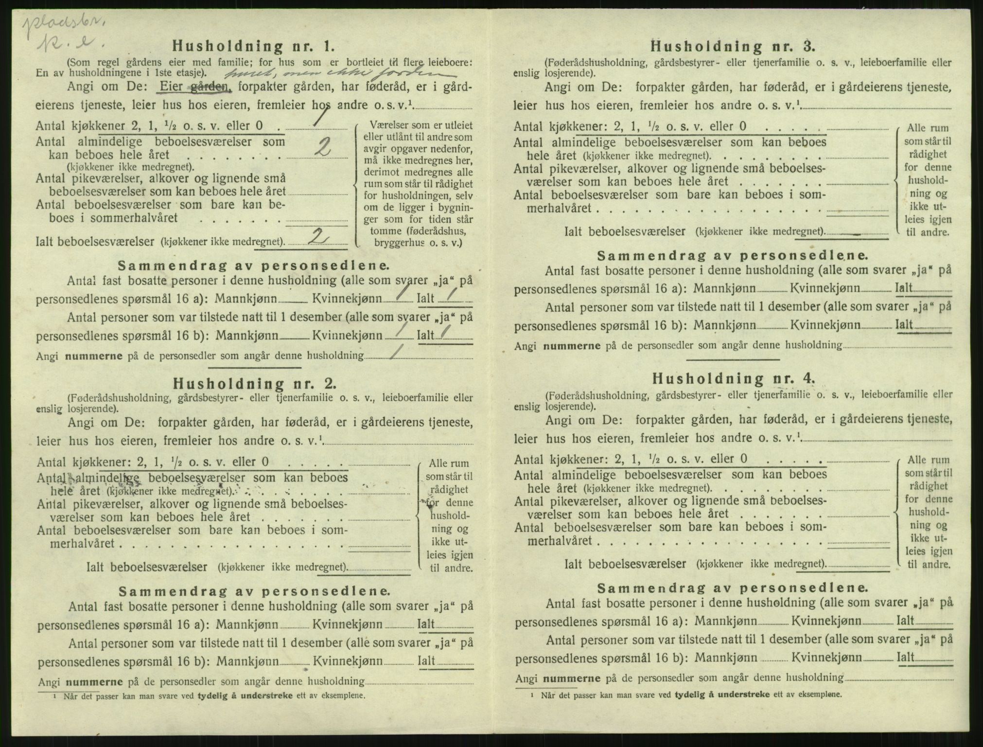 SAT, 1920 census for Bolsøy, 1920, p. 532