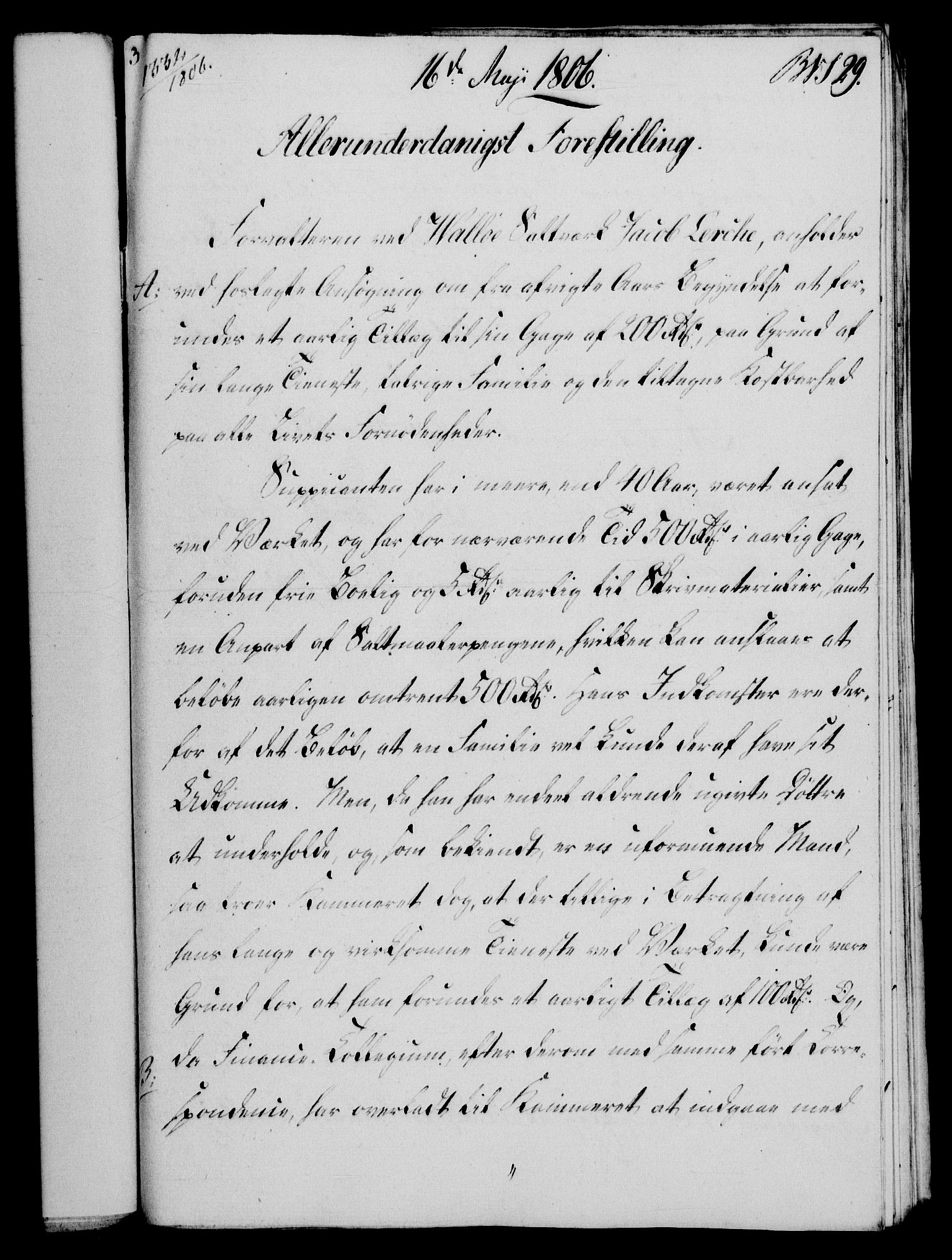 Rentekammeret, Renteskriverkontorene, AV/RA-EA-3115/M/Mf/Mfb/L0007: Relasjons- og resolusjonsprotokoll med register (merket RK 54.13), 1805-1806