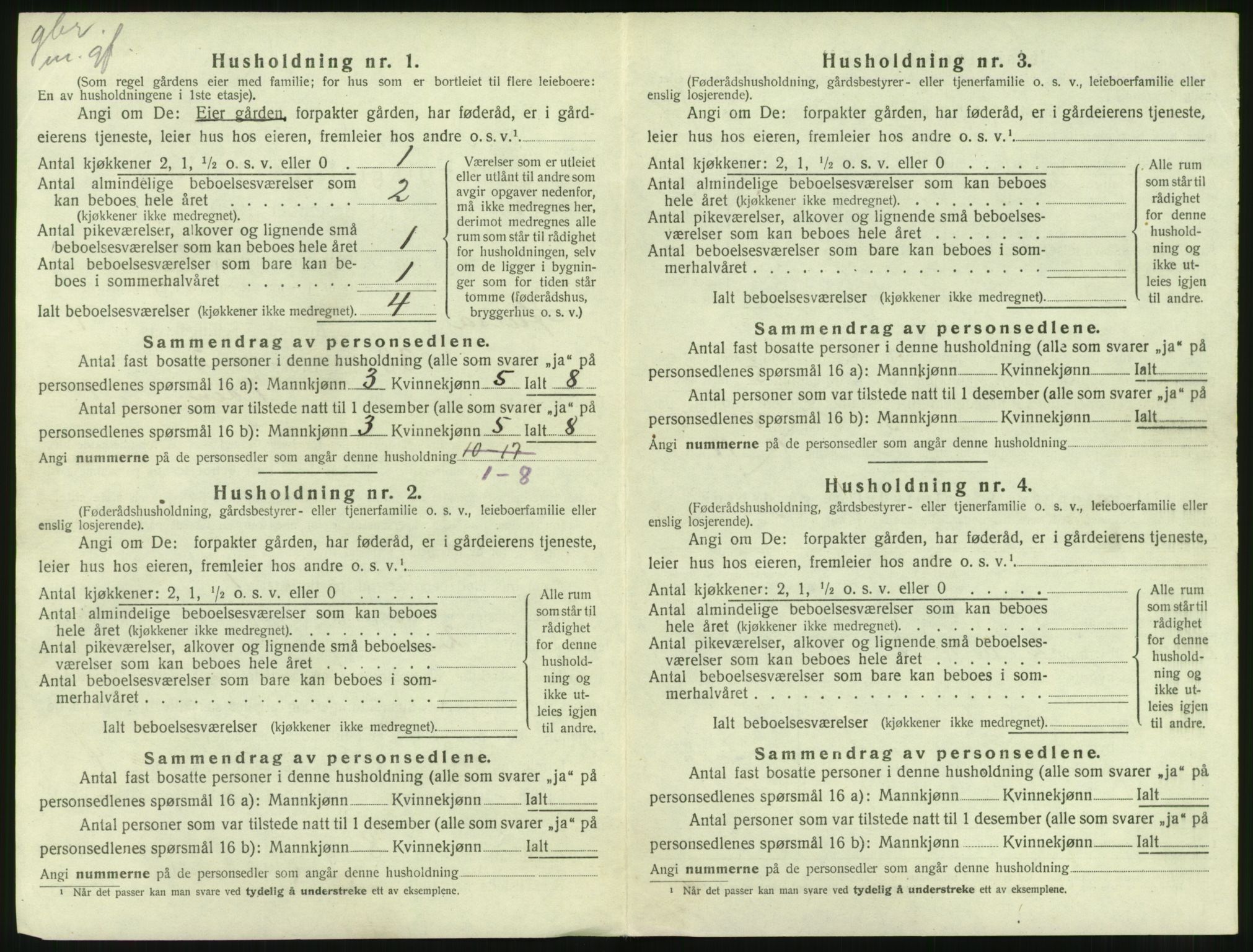 SAT, 1920 census for Halsa, 1920, p. 35