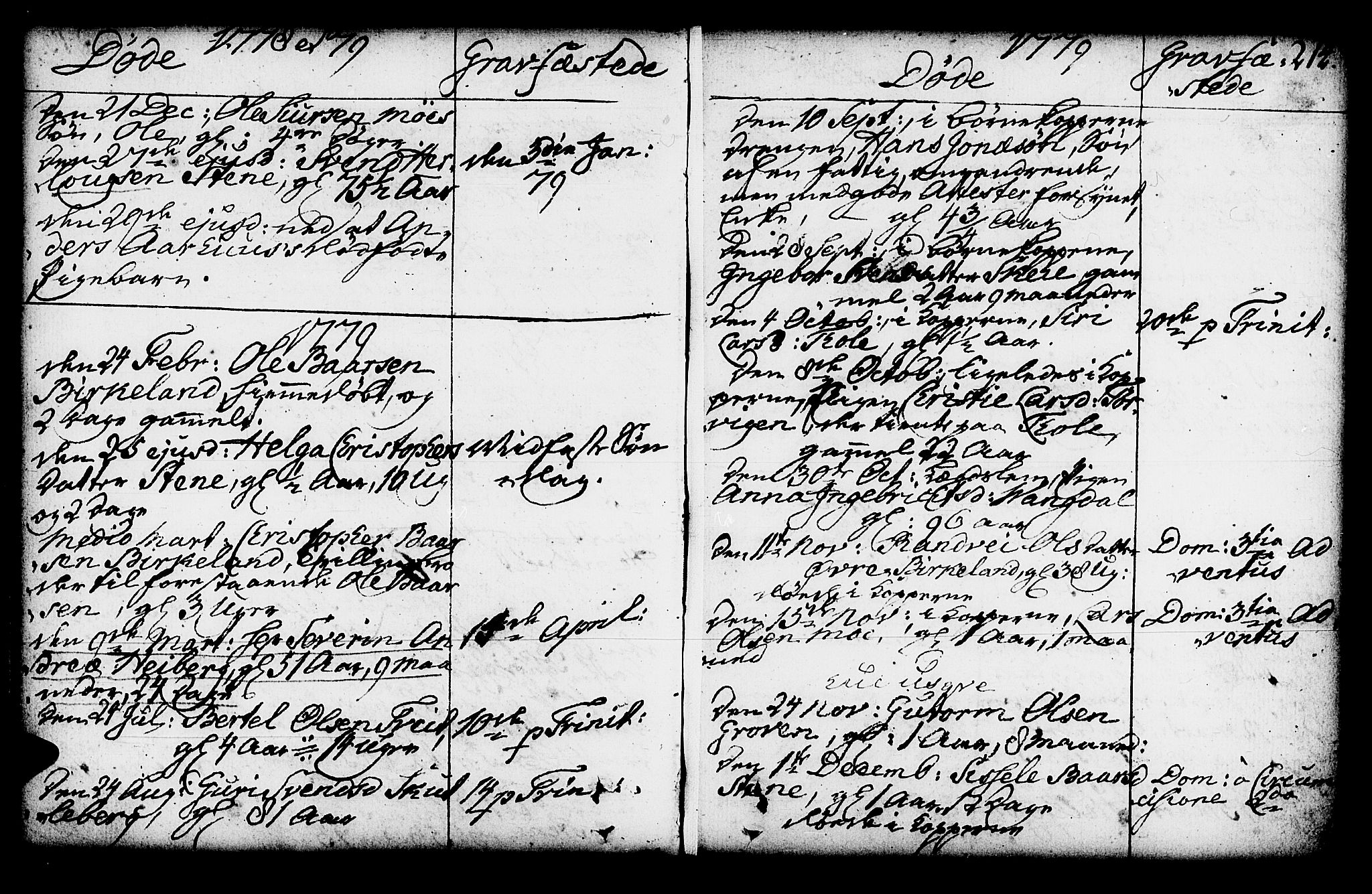 Kvam sokneprestembete, AV/SAB-A-76201/H/Haa: Parish register (official) no. A 3, 1743-1795, p. 214