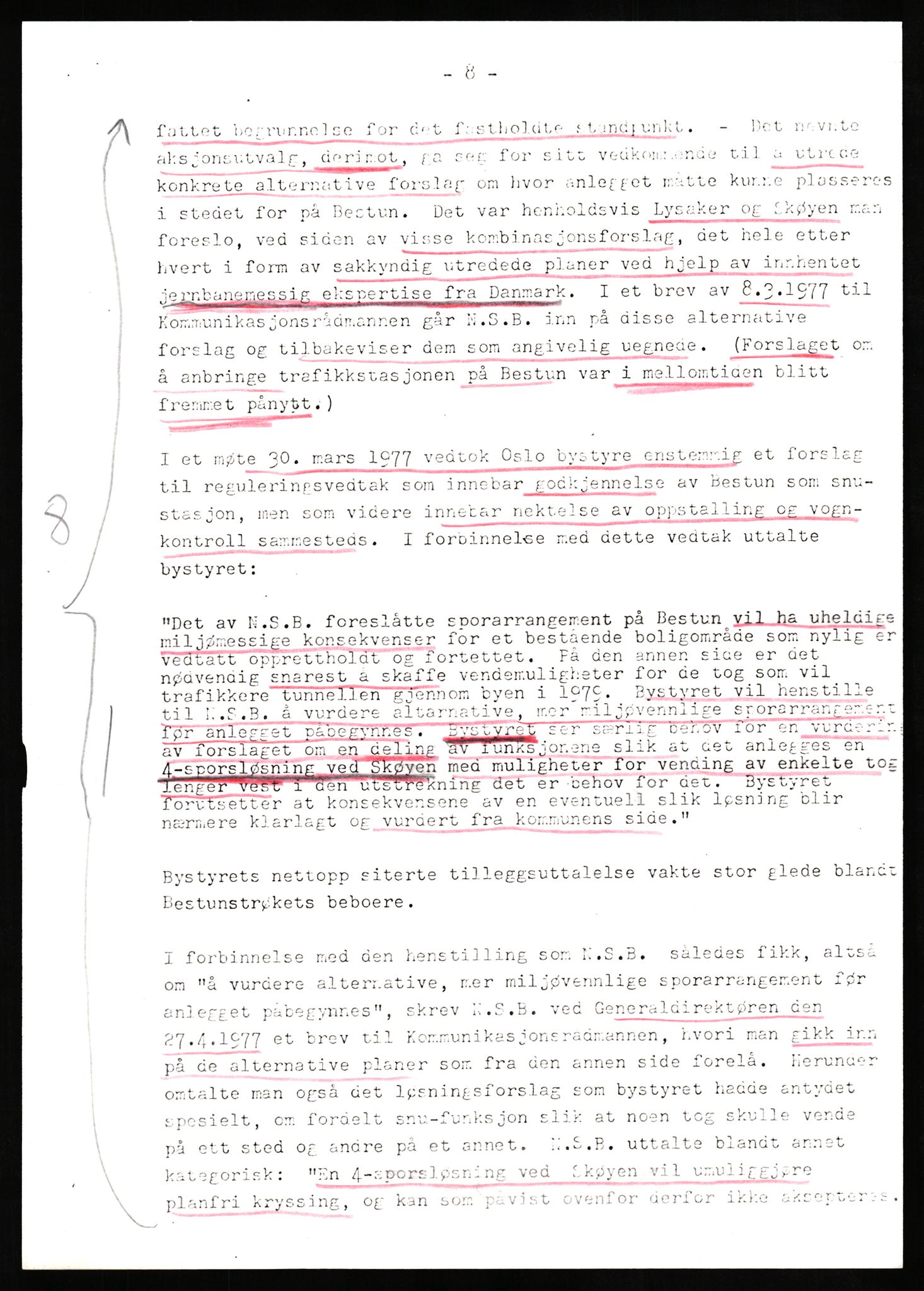 Norges statsbaner, Hovedadministrasjonen, Plankontoret for Oslo S, AV/RA-S-5410/D/L0171: Driftsbanegården. Øvrige driftsbanegårder, 1976-1978, p. 76