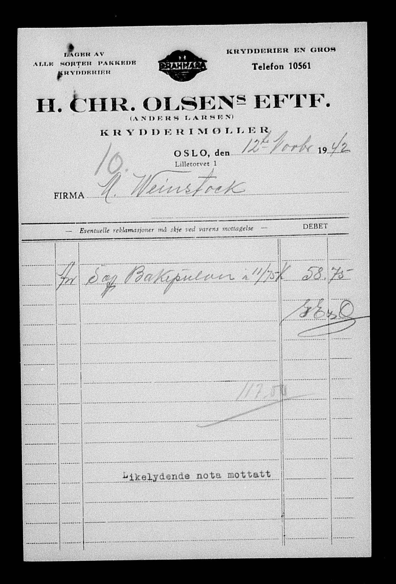 Justisdepartementet, Tilbakeføringskontoret for inndratte formuer, AV/RA-S-1564/H/Hc/Hcc/L0986: --, 1945-1947, p. 109