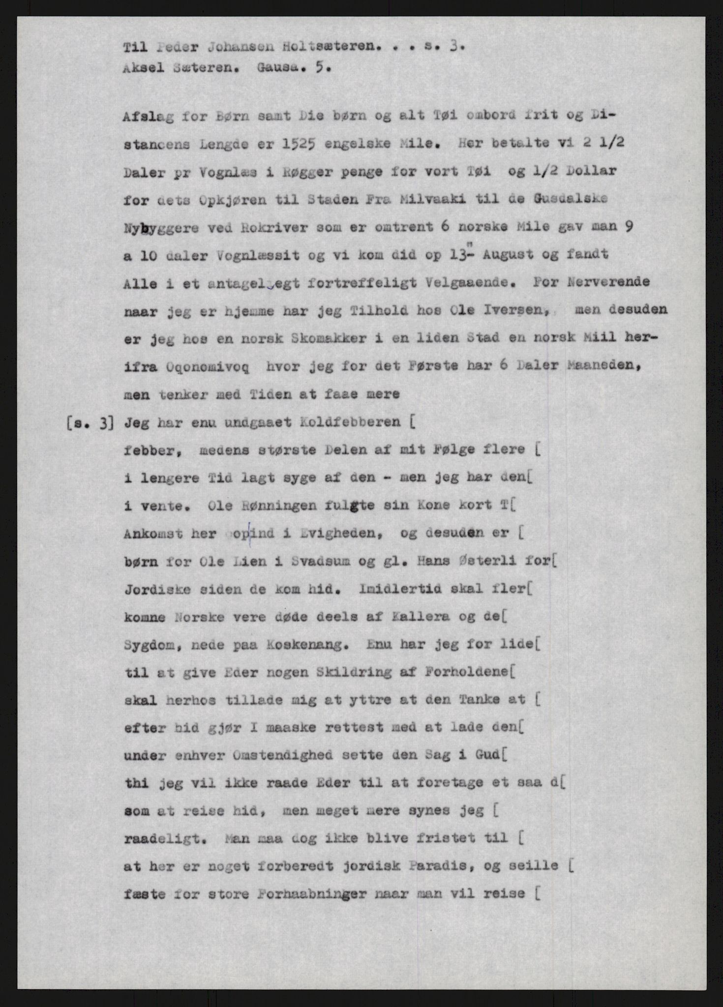 Samlinger til kildeutgivelse, Amerikabrevene, AV/RA-EA-4057/F/L0015: Innlån fra Oppland: Sæteren - Vigerust, 1838-1914, p. 37