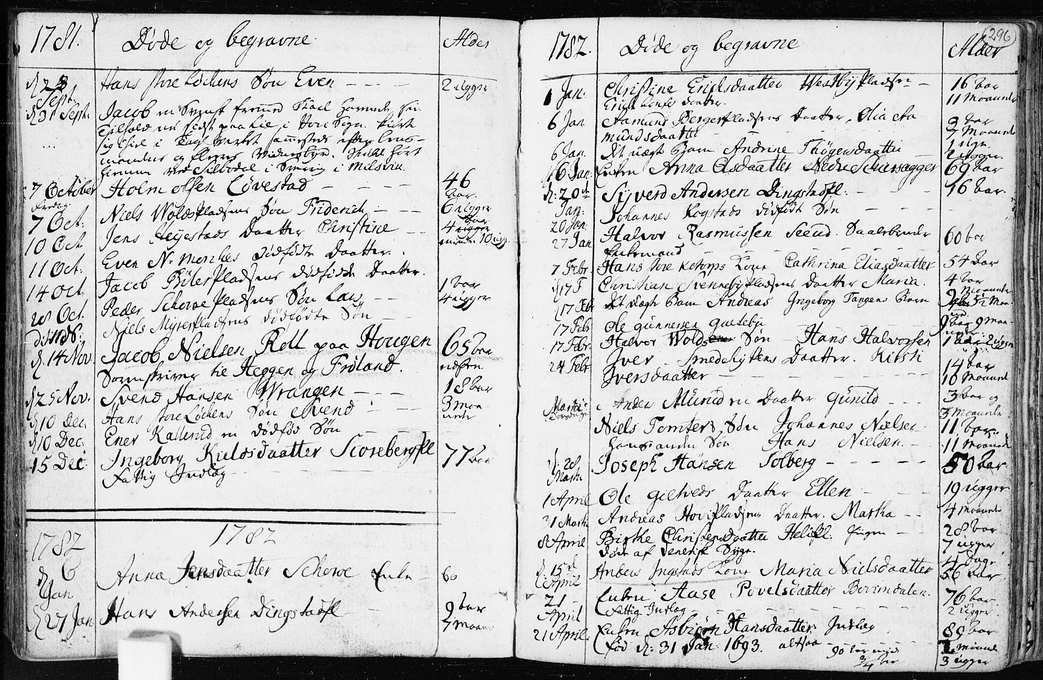 Spydeberg prestekontor Kirkebøker, AV/SAO-A-10924/F/Fa/L0003: Parish register (official) no. I 3, 1778-1814, p. 296