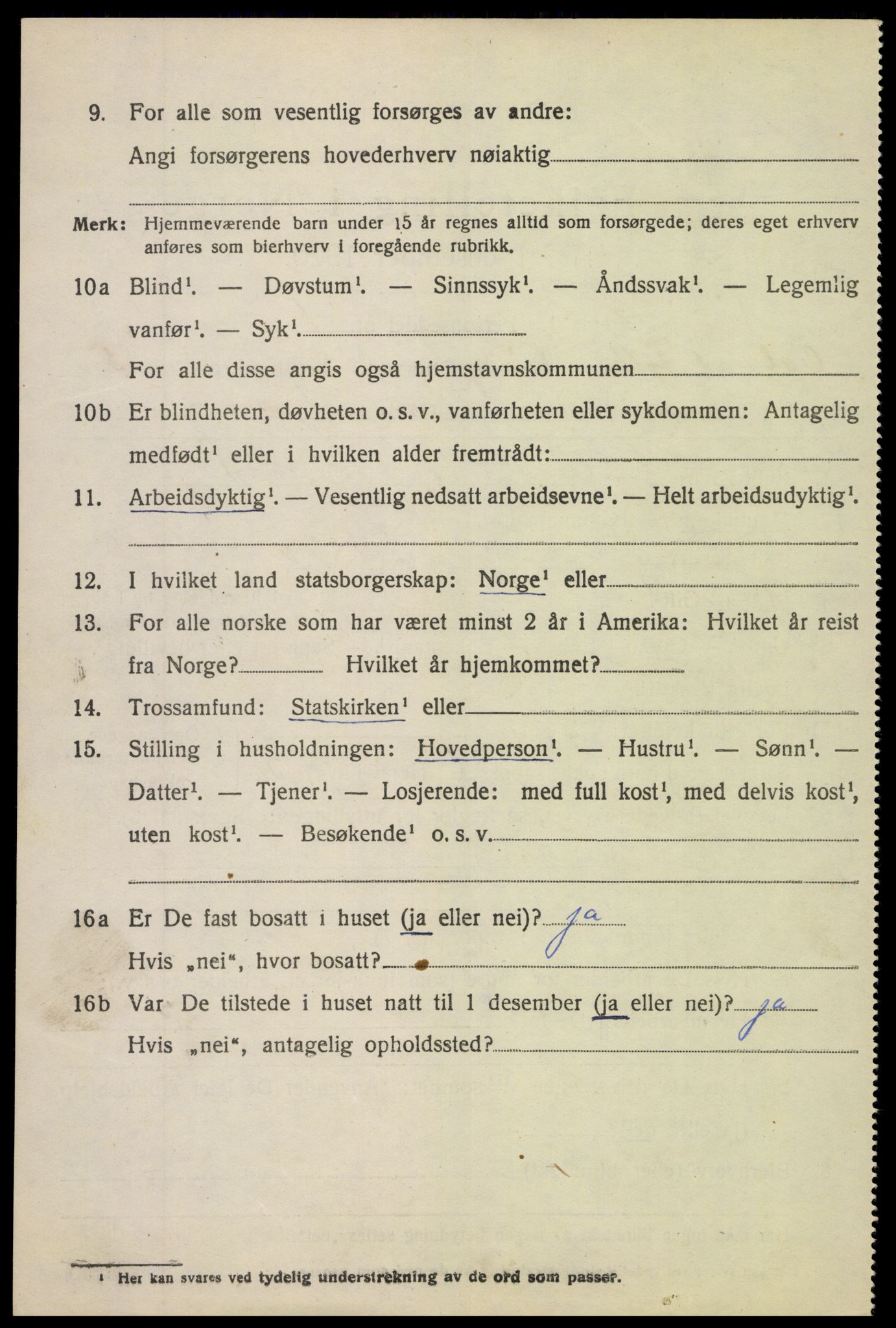 SAH, 1920 census for Vang (Oppland), 1920, p. 2346