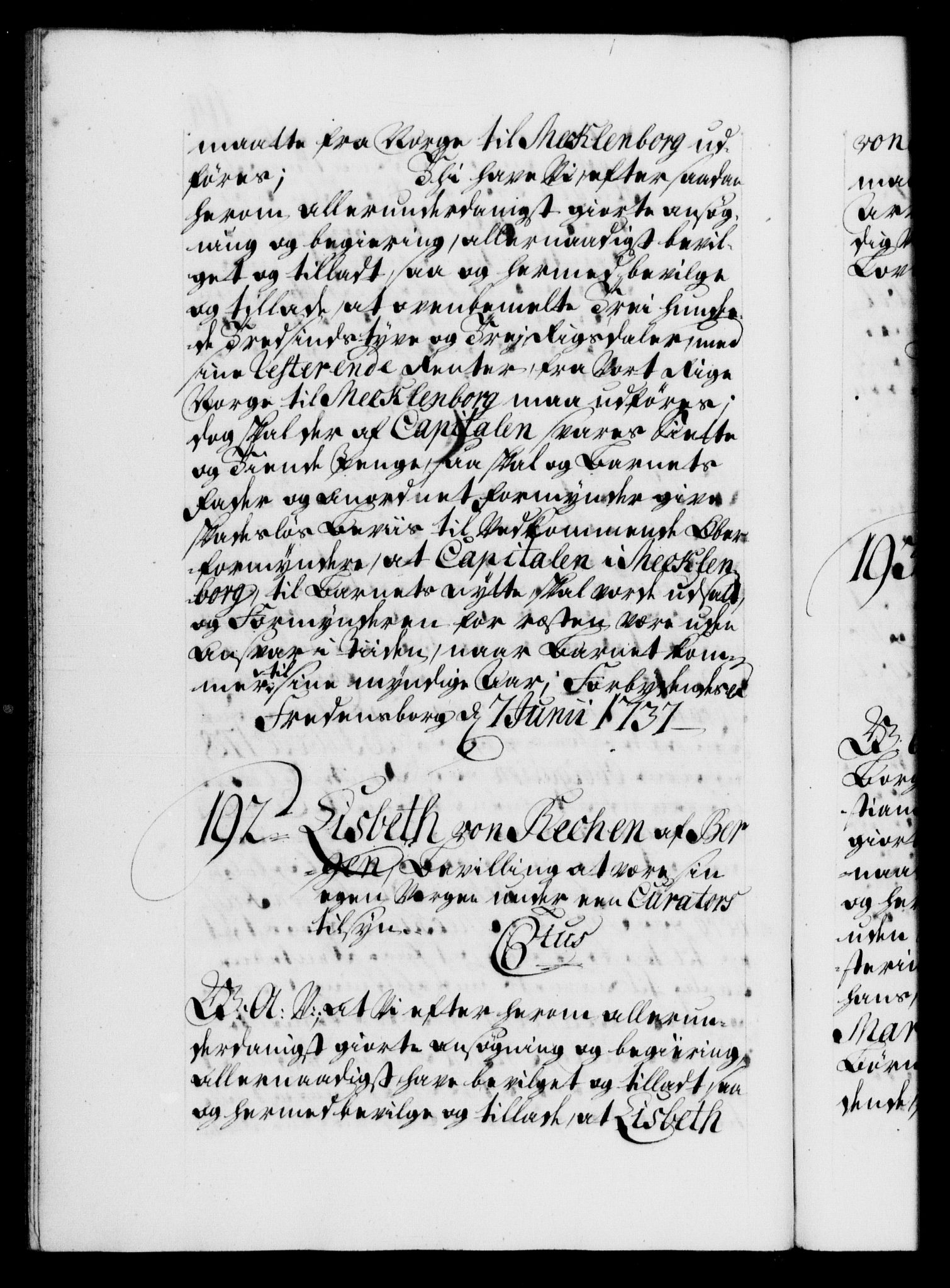 Danske Kanselli 1572-1799, AV/RA-EA-3023/F/Fc/Fca/Fcaa/L0030: Norske registre, 1737-1738, p. 114b