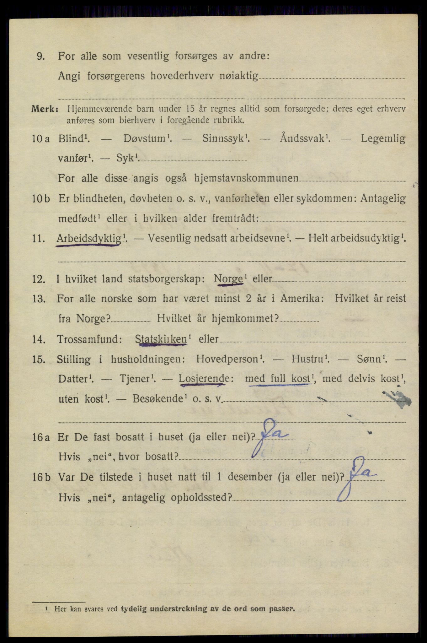 SAKO, 1920 census for Stathelle, 1920, p. 546