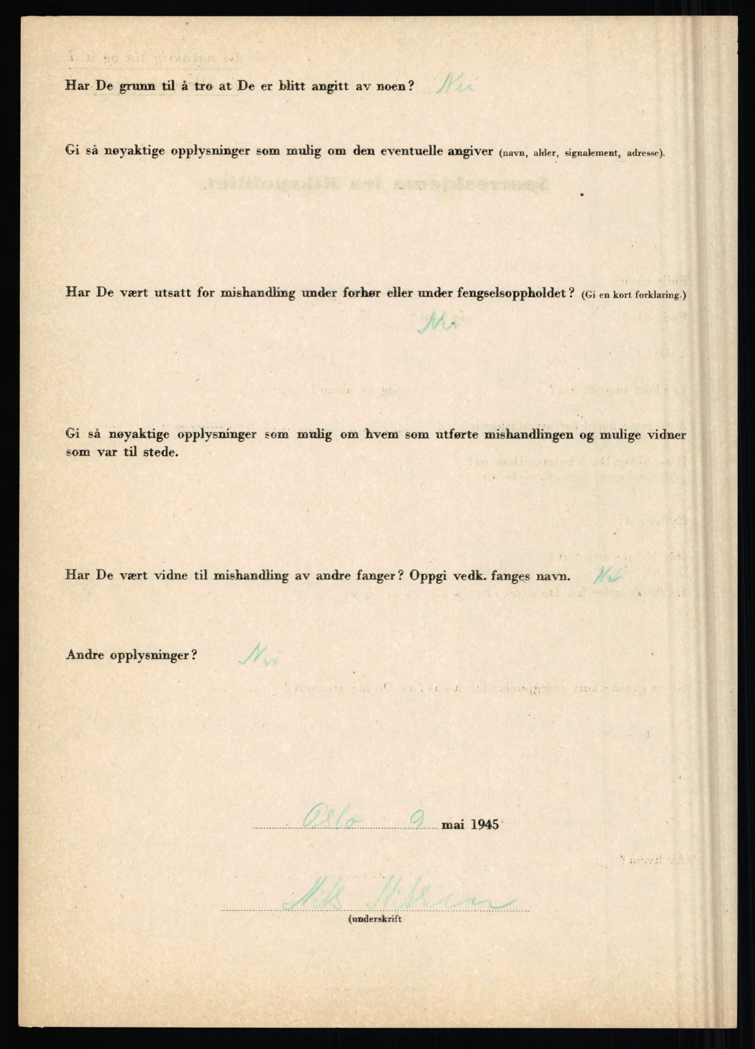 Rikspolitisjefen, AV/RA-S-1560/L/L0012: Mogensen, Øivind - Noraas, Lars, 1940-1945, p. 741