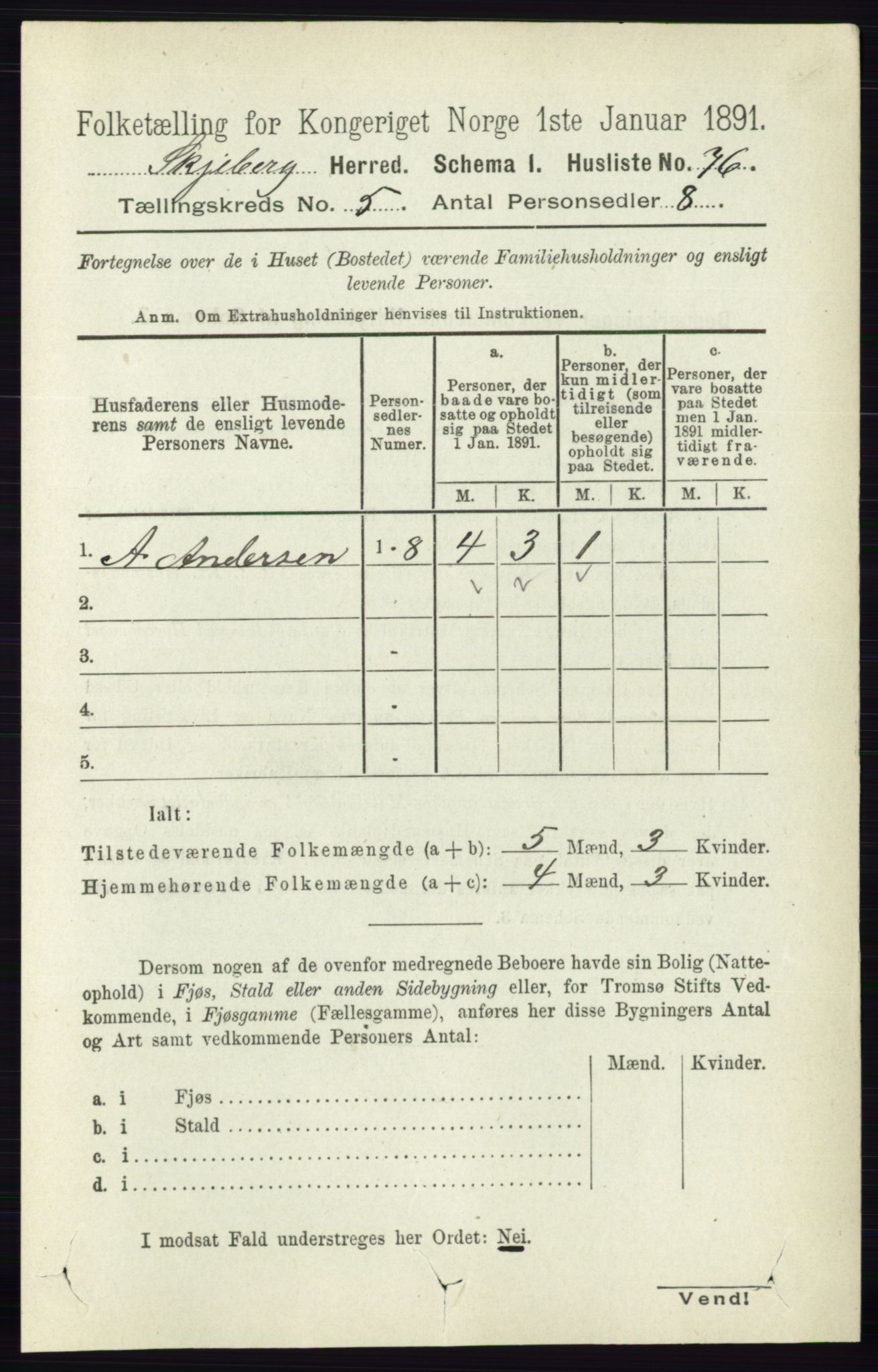 RA, 1891 census for 0115 Skjeberg, 1891, p. 2271