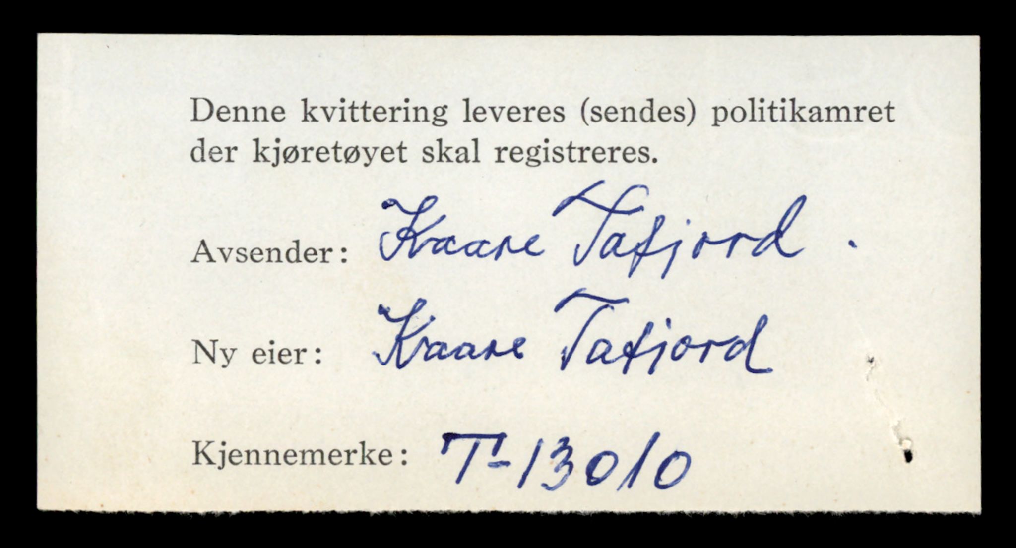 Møre og Romsdal vegkontor - Ålesund trafikkstasjon, SAT/A-4099/F/Fe/L0036: Registreringskort for kjøretøy T 12831 - T 13030, 1927-1998, p. 2744