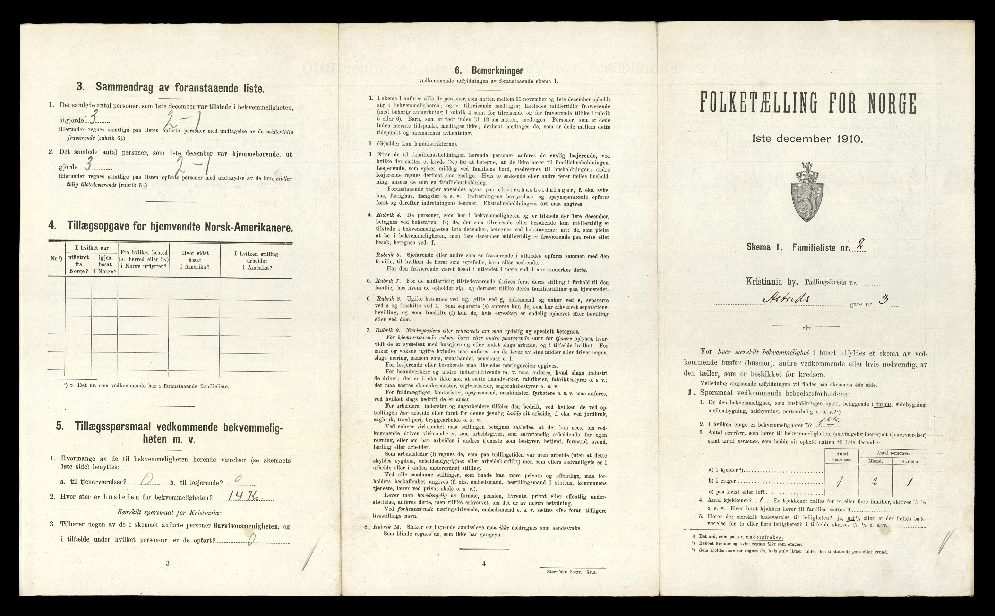 RA, 1910 census for Kristiania, 1910, p. 3745