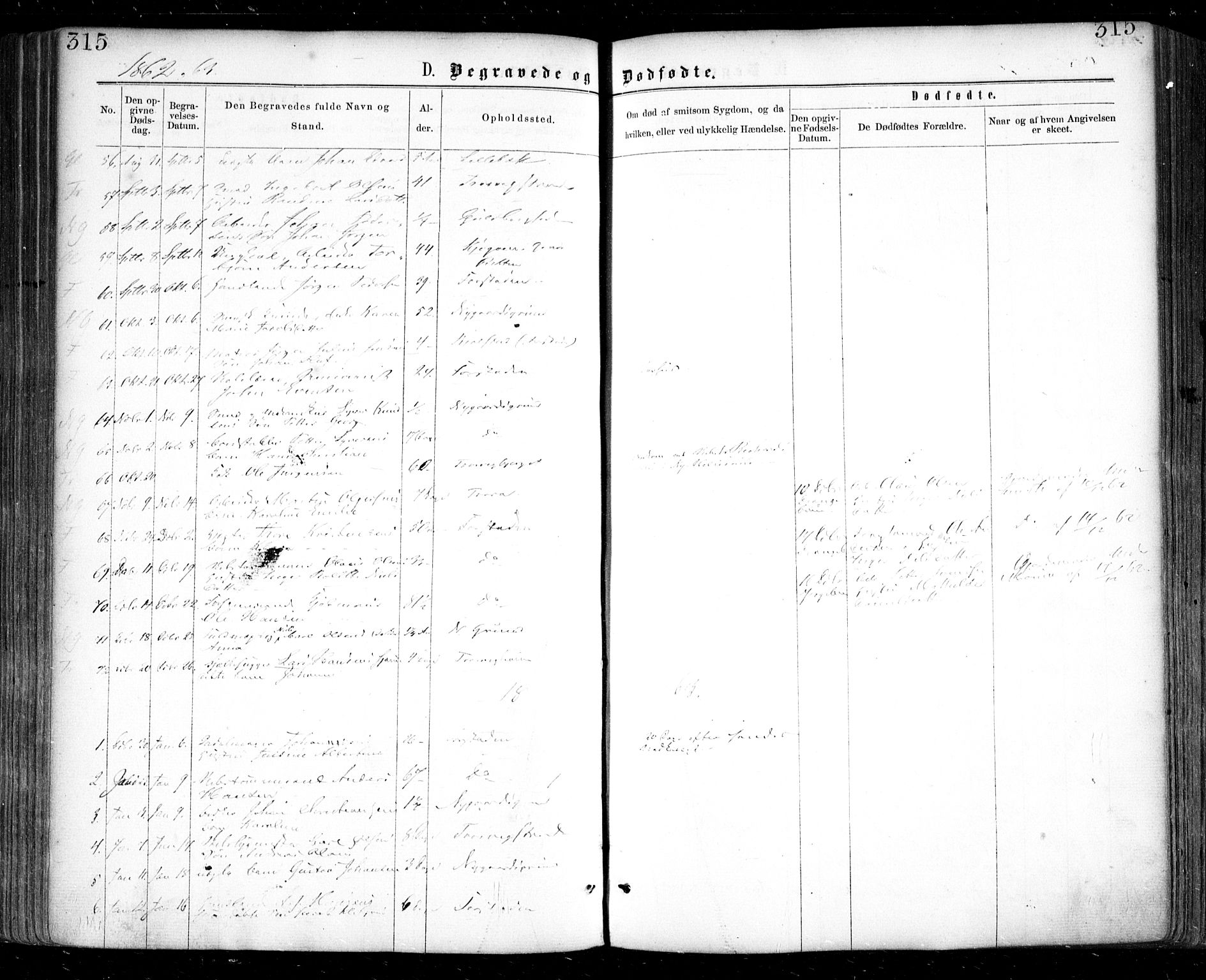 Glemmen prestekontor Kirkebøker, SAO/A-10908/F/Fa/L0008: Parish register (official) no. 8, 1862-1871, p. 315