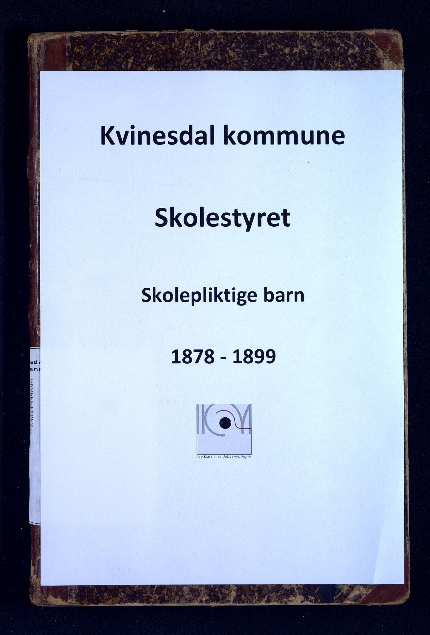 Kvinesdal kommune - Skolekommisjonen/Skolestyret, IKAV/1037KG510/C/L0005: Skolepliktige barn (d), 1878-1899