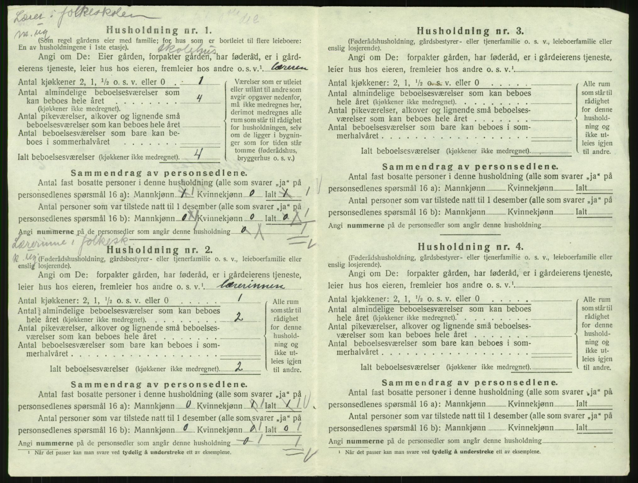 SAT, 1920 census for Kornstad, 1920, p. 526