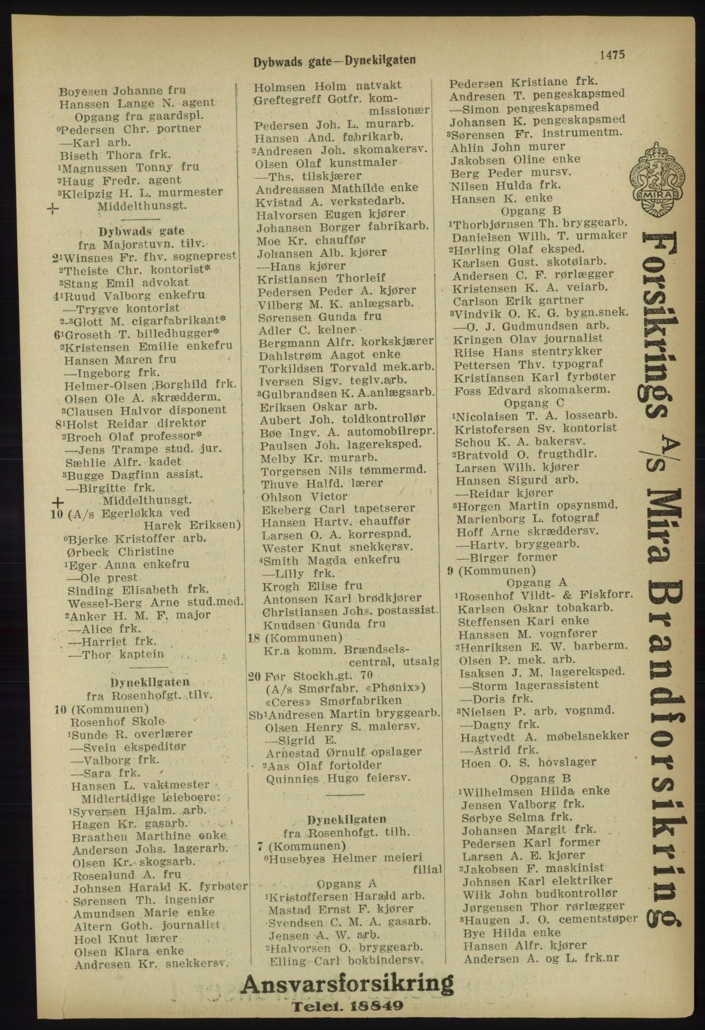 Kristiania/Oslo adressebok, PUBL/-, 1918, p. 1628
