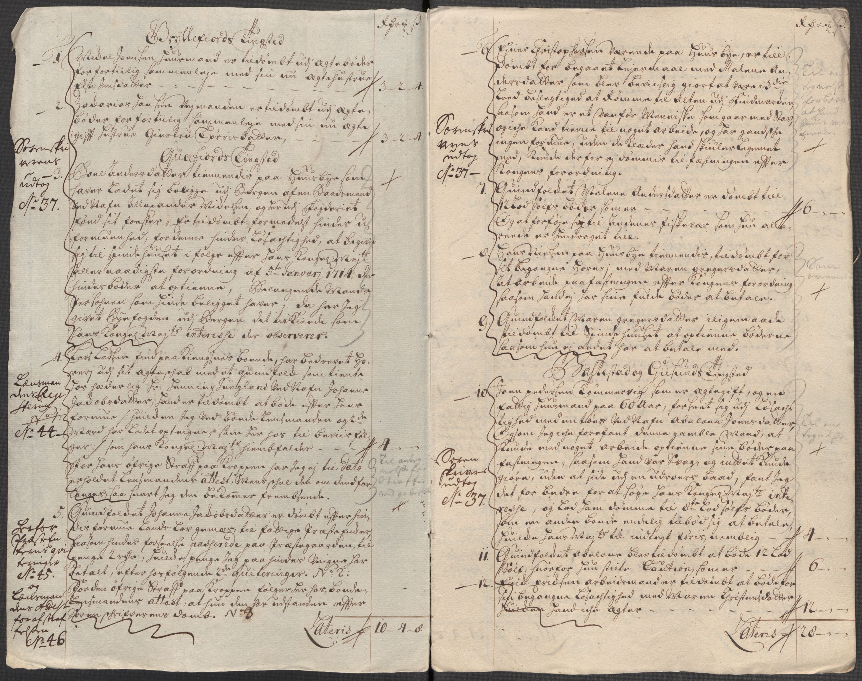 Rentekammeret inntil 1814, Reviderte regnskaper, Fogderegnskap, RA/EA-4092/R68/L4760: Fogderegnskap Senja og Troms, 1714, p. 233
