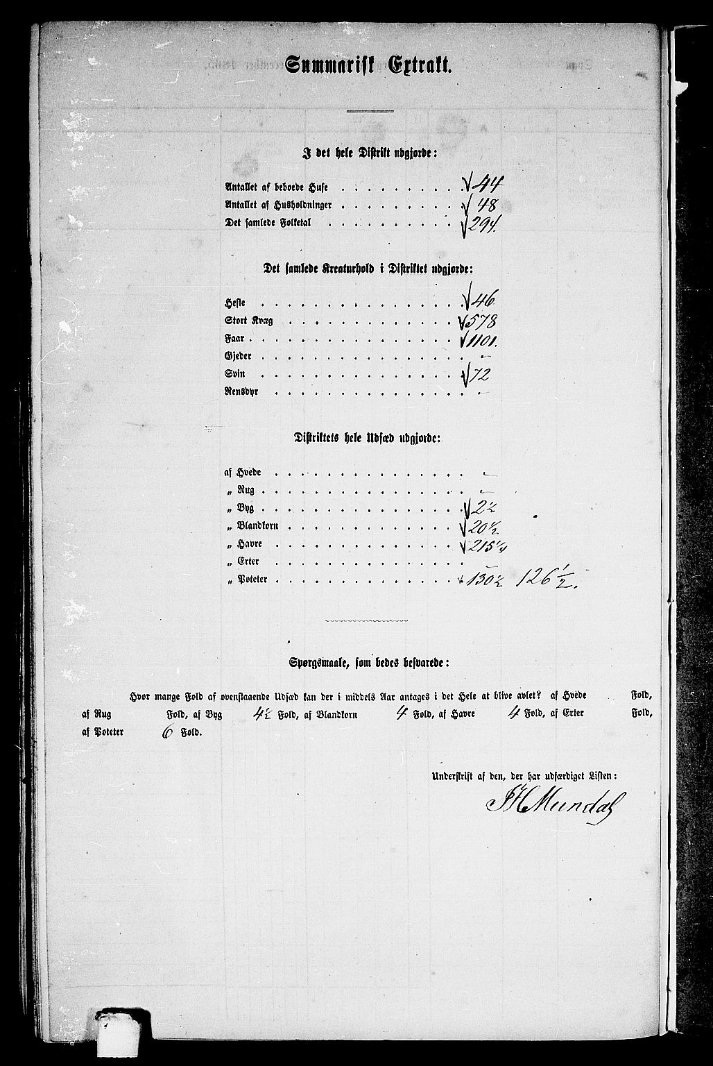 RA, 1865 census for Balestrand, 1865, p. 84
