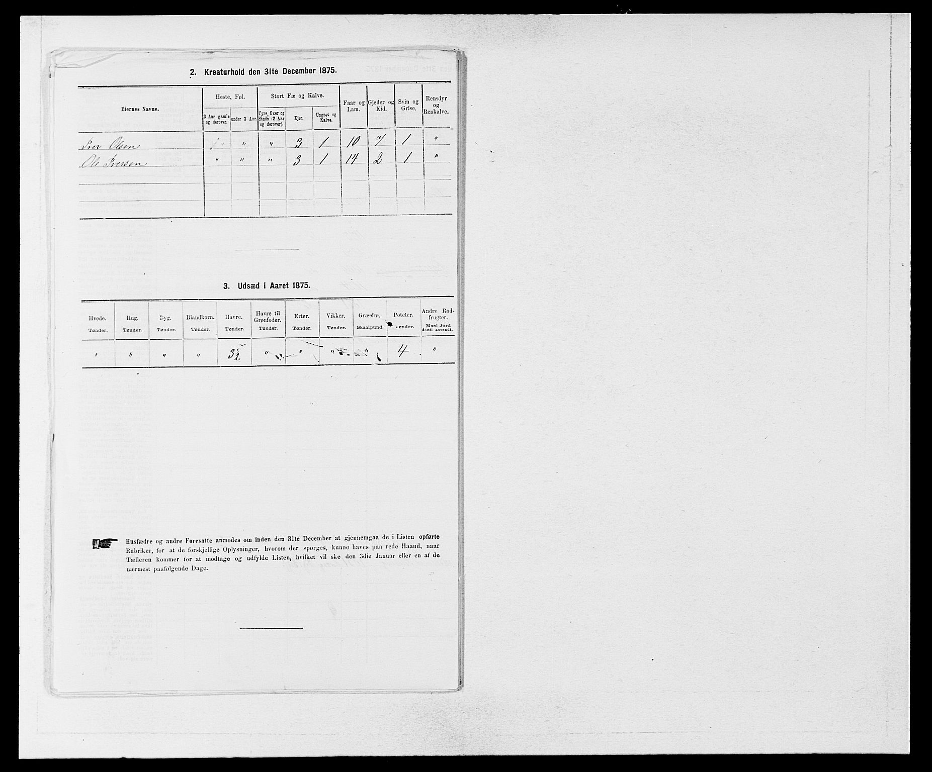 SAB, 1875 census for 1253P Hosanger, 1875, p. 773