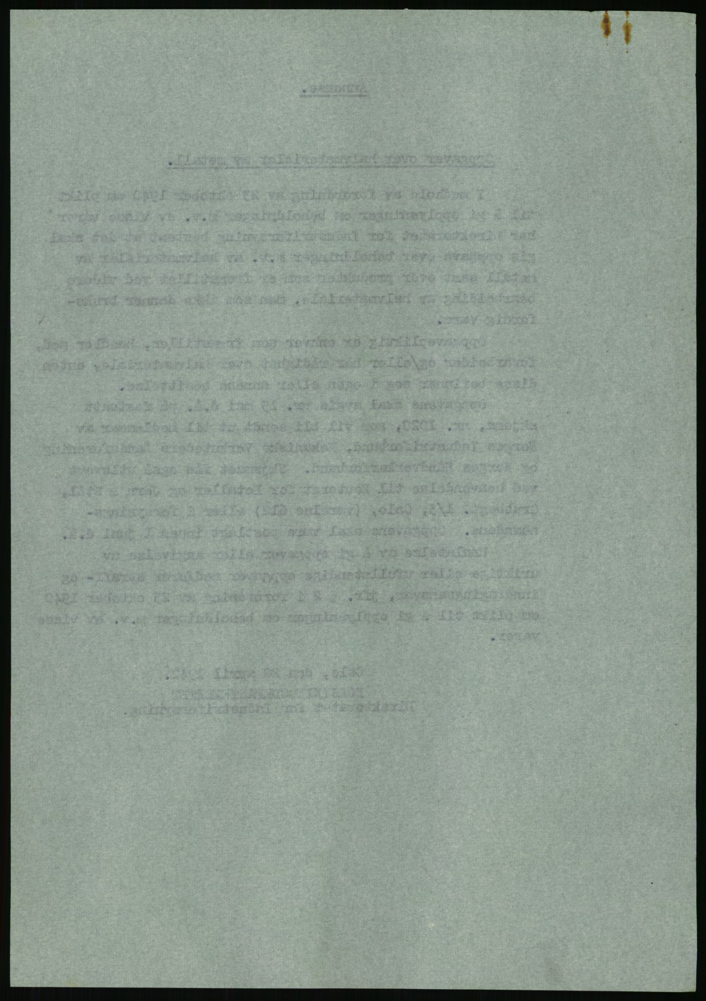 Direktoratet for industriforsyning, Sekretariatet, AV/RA-S-4153/D/Df/L0054: 9. Metallkontoret, 1940-1945, p. 1514