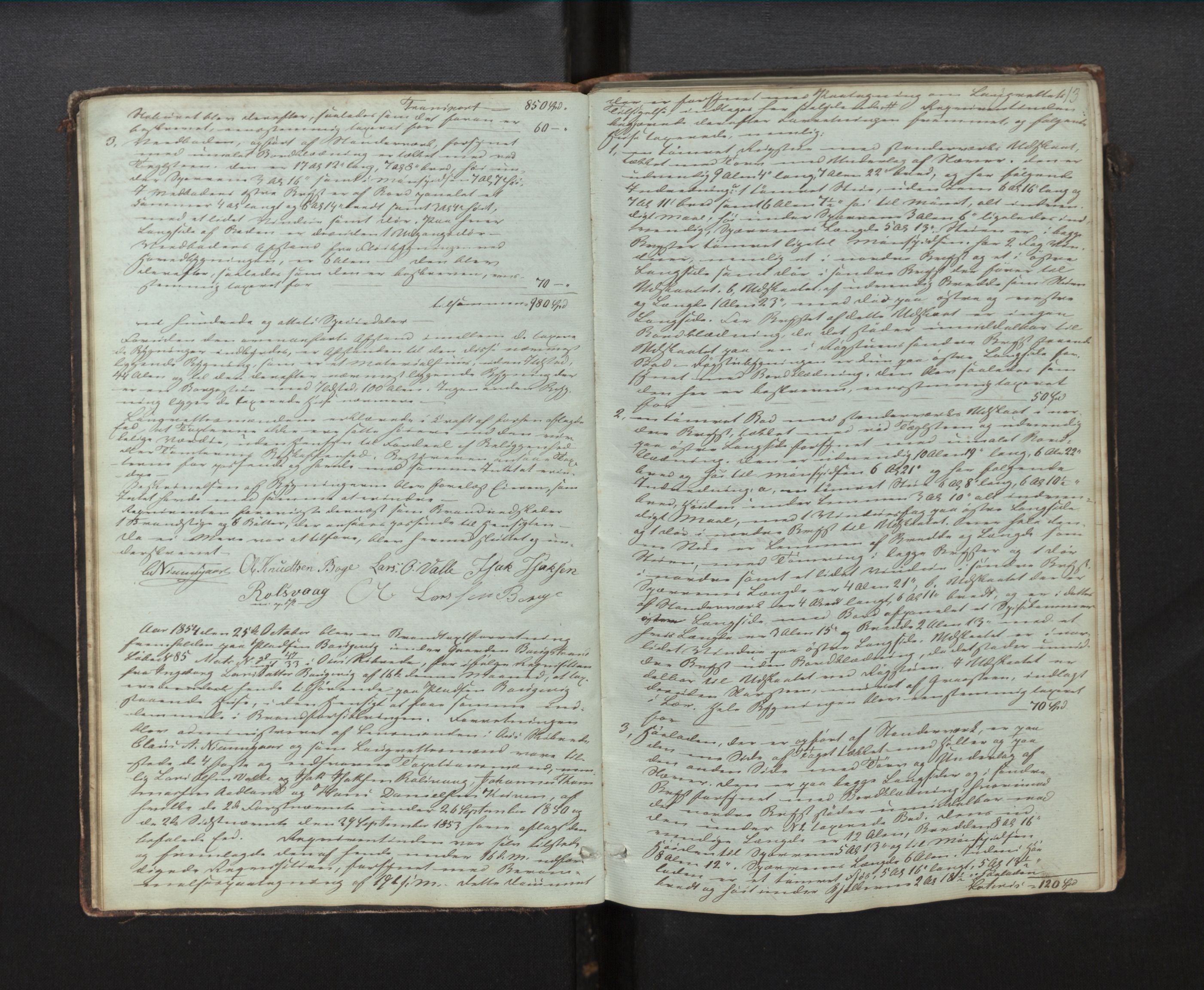 Lensmannen i Os, AV/SAB-A-34101/0012/L0001: Branntakstprotokoll, 1846-1873, p. 12b-13a