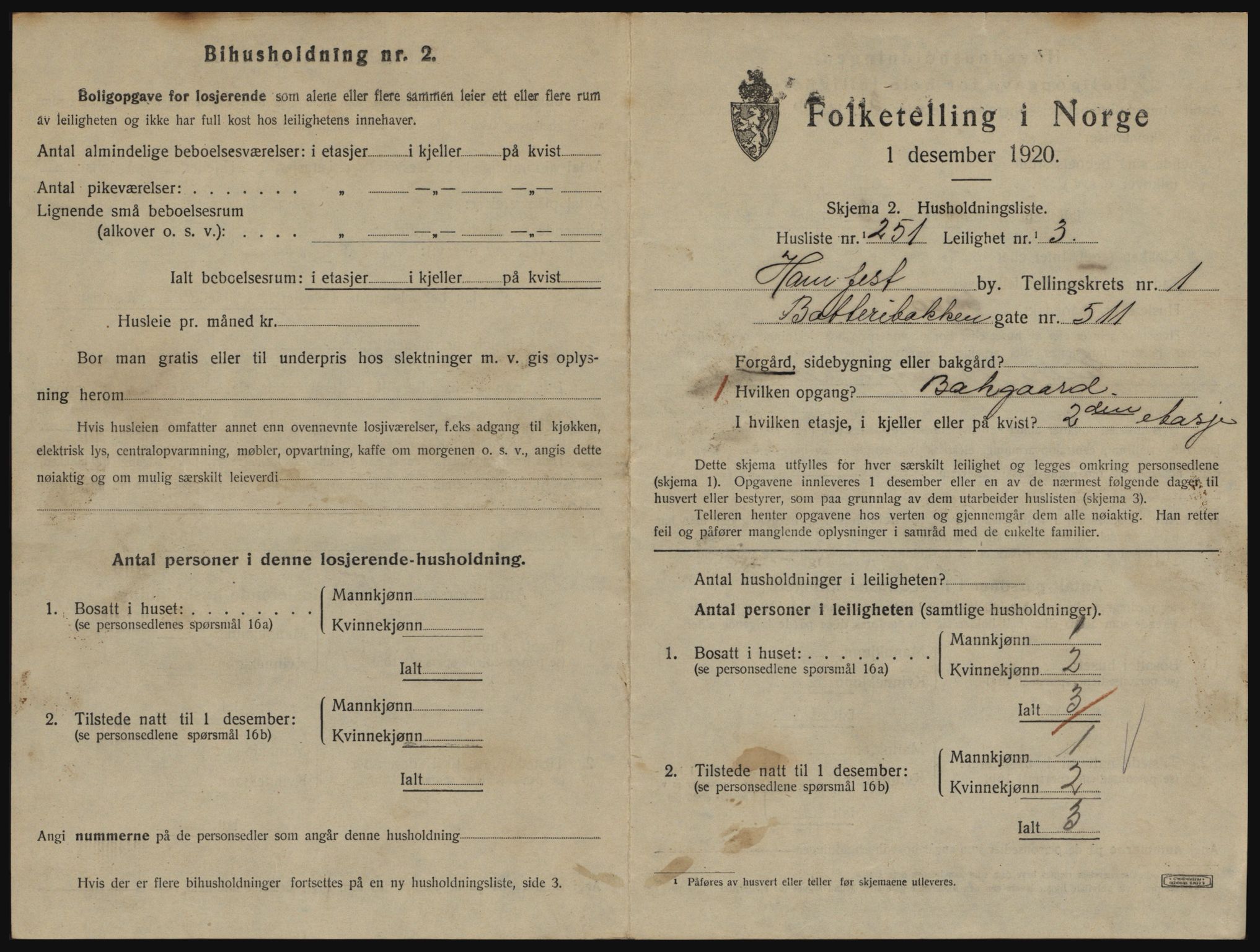 SATØ, 1920 census for Hammerfest, 1920, p. 1770