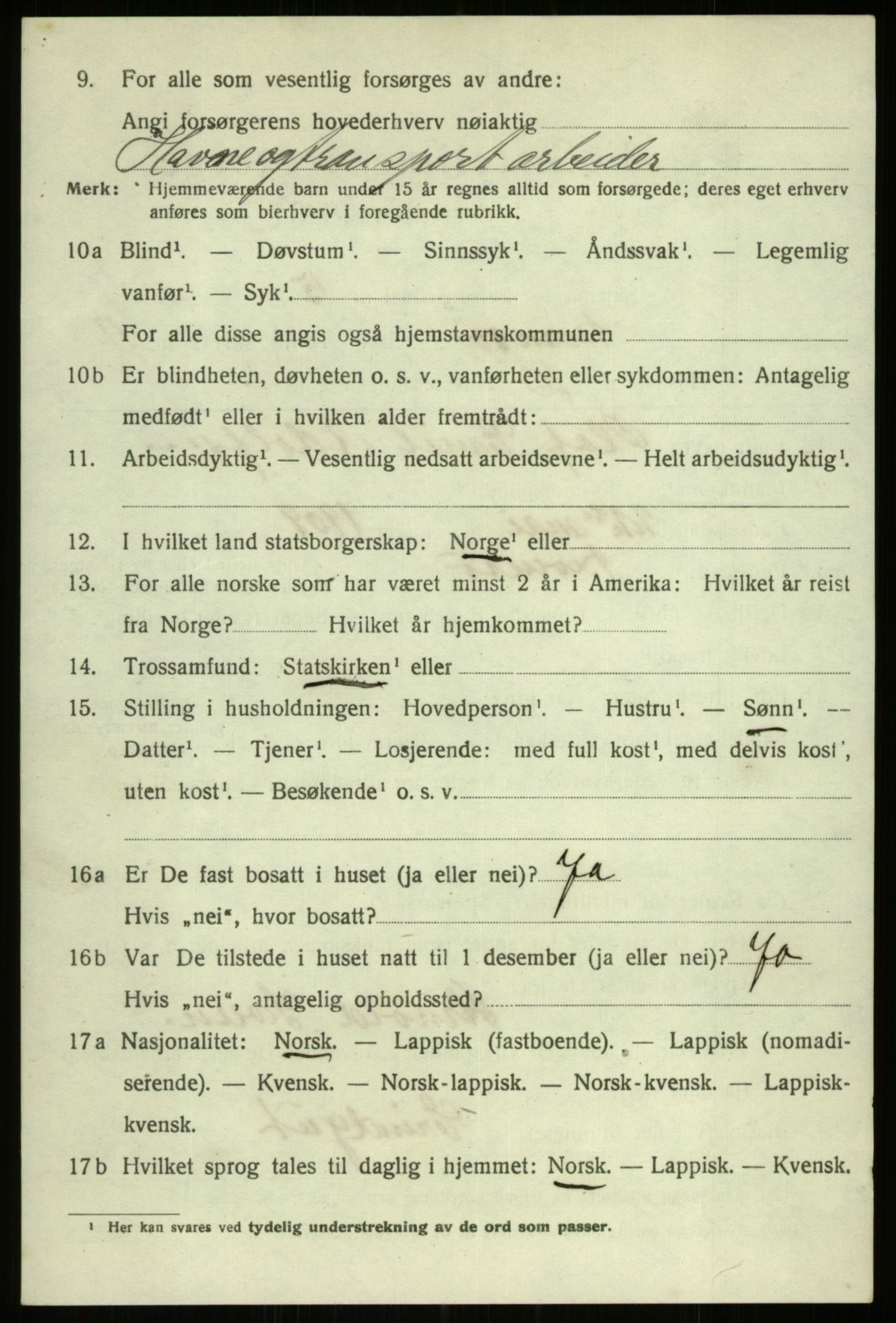 SATØ, 1920 census for Tromsø, 1920, p. 22144