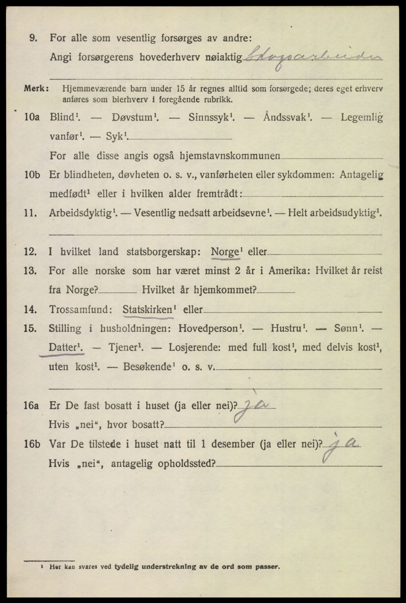 SAH, 1920 census for Nord-Fron, 1920, p. 10315