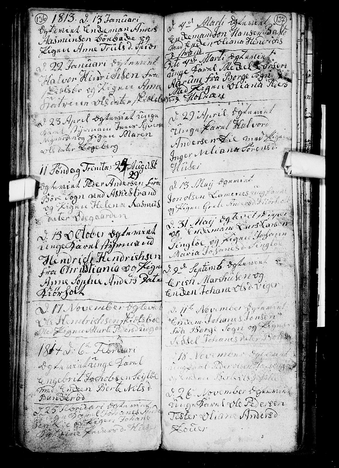 Hvaler prestekontor Kirkebøker, SAO/A-2001/F/Fa/L0002: Parish register (official) no. I 2, 1749-1816, p. 136-137