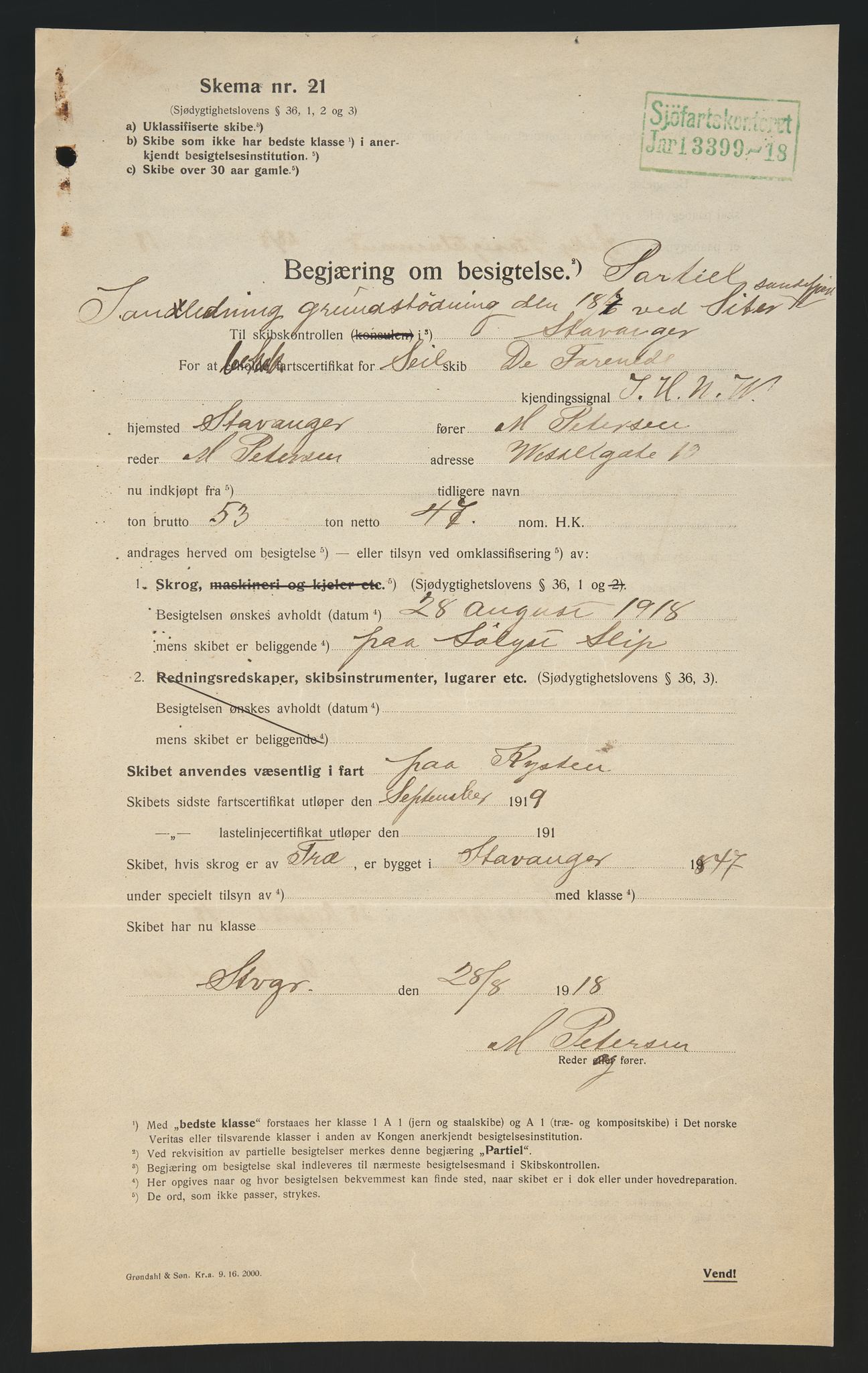 Sjøfartsdirektoratet med forløpere, skipsmapper slettede skip, AV/RA-S-4998/F/Fa/L0235: --, 1847-1930, p. 458