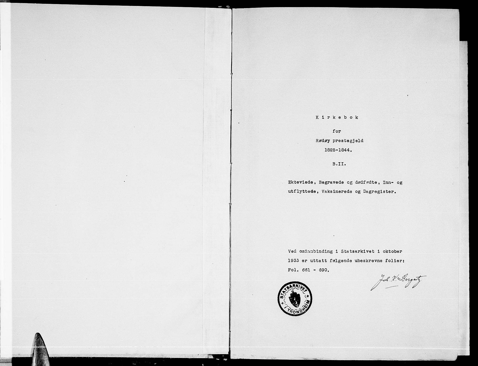 Ministerialprotokoller, klokkerbøker og fødselsregistre - Nordland, SAT/A-1459/841/L0600: Parish register (official) no. 841A07 /2, 1824-1843