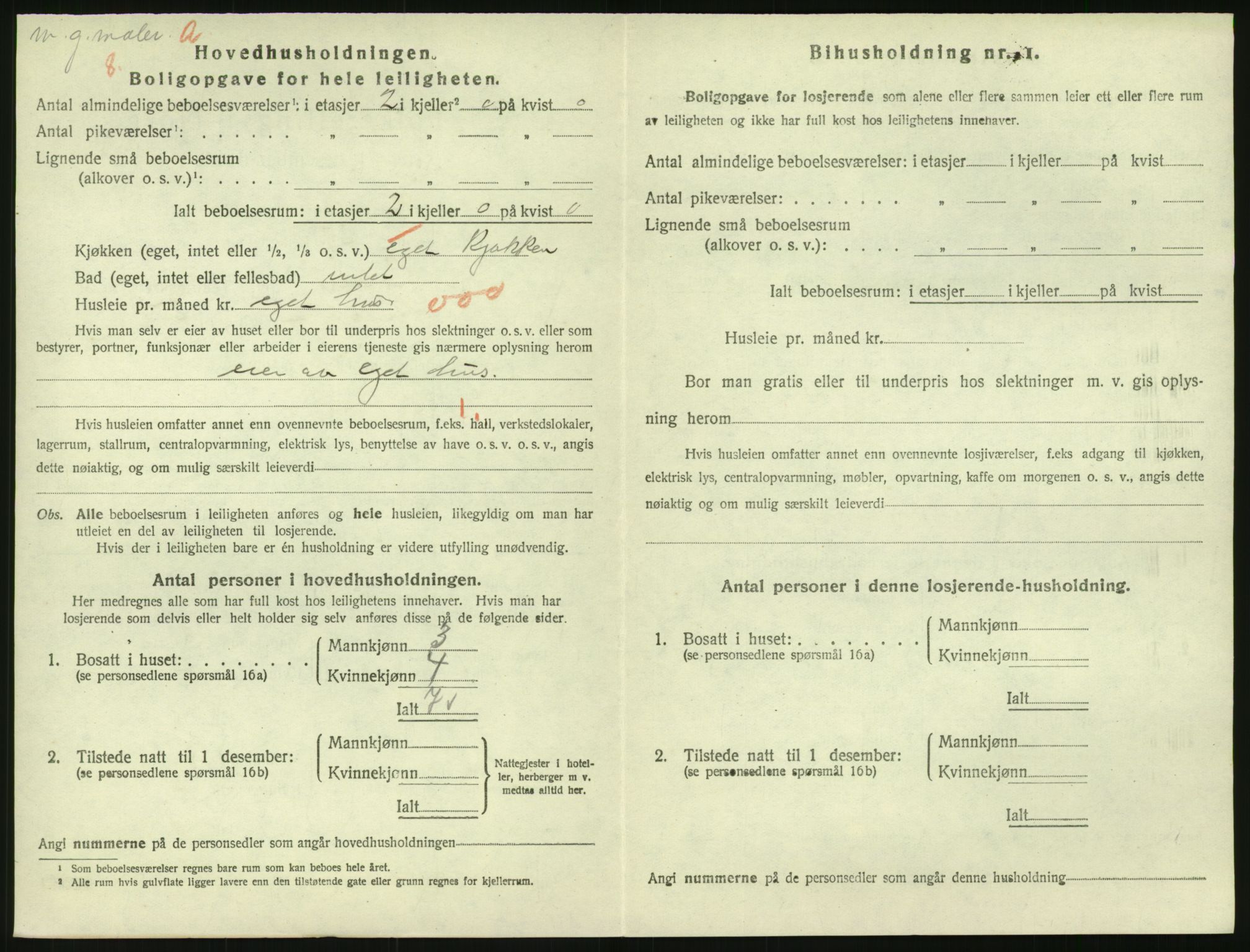 SAK, 1920 census for Risør, 1920, p. 1658