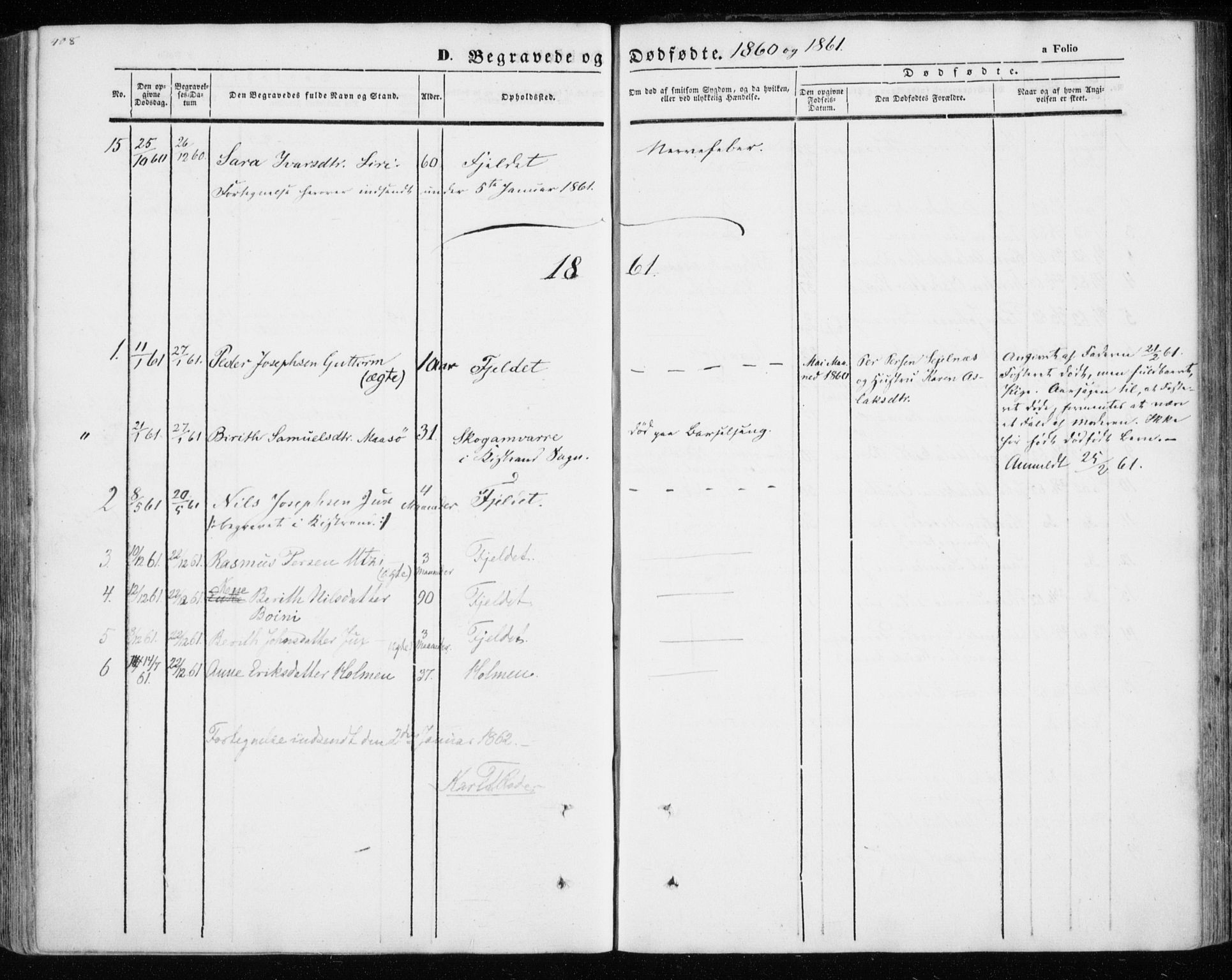 Kistrand/Porsanger sokneprestembete, SATØ/S-1351/H/Ha/L0012.kirke: Parish register (official) no. 12, 1843-1871, p. 408-409
