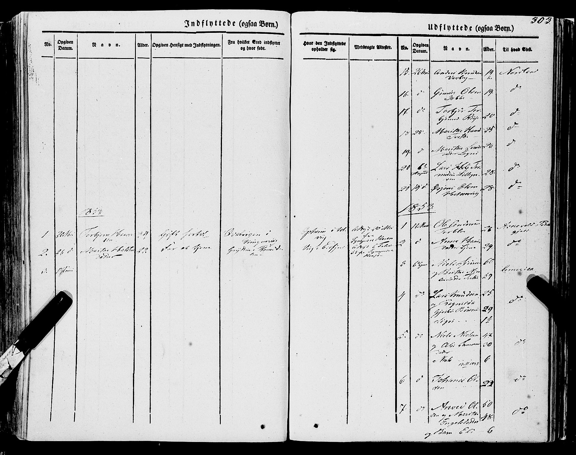 Ulvik sokneprestembete, AV/SAB-A-78801/H/Haa: Parish register (official) no. A 12, 1839-1853, p. 303