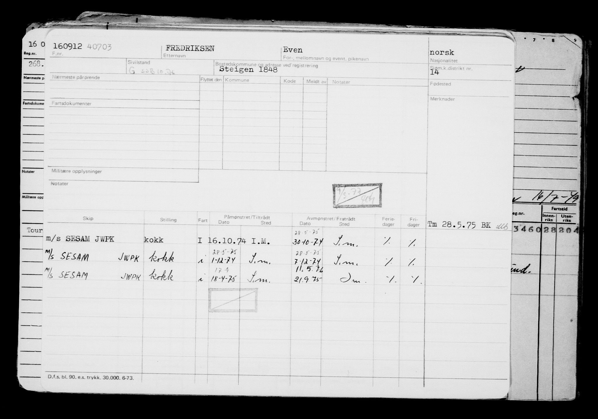 Direktoratet for sjømenn, AV/RA-S-3545/G/Gb/L0107: Hovedkort, 1912, p. 265