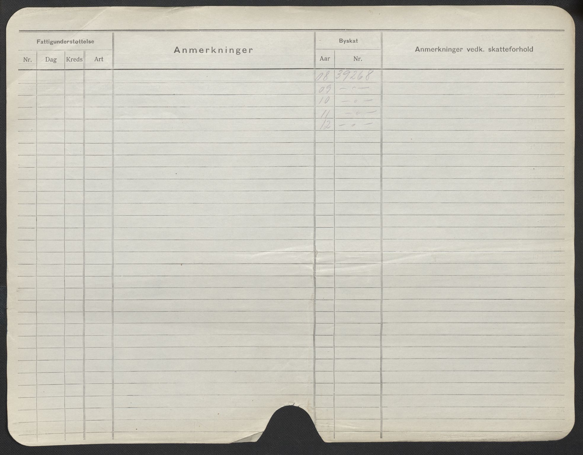 Oslo folkeregister, Registerkort, AV/SAO-A-11715/F/Fa/Fac/L0021: Kvinner, 1906-1914, p. 1176b