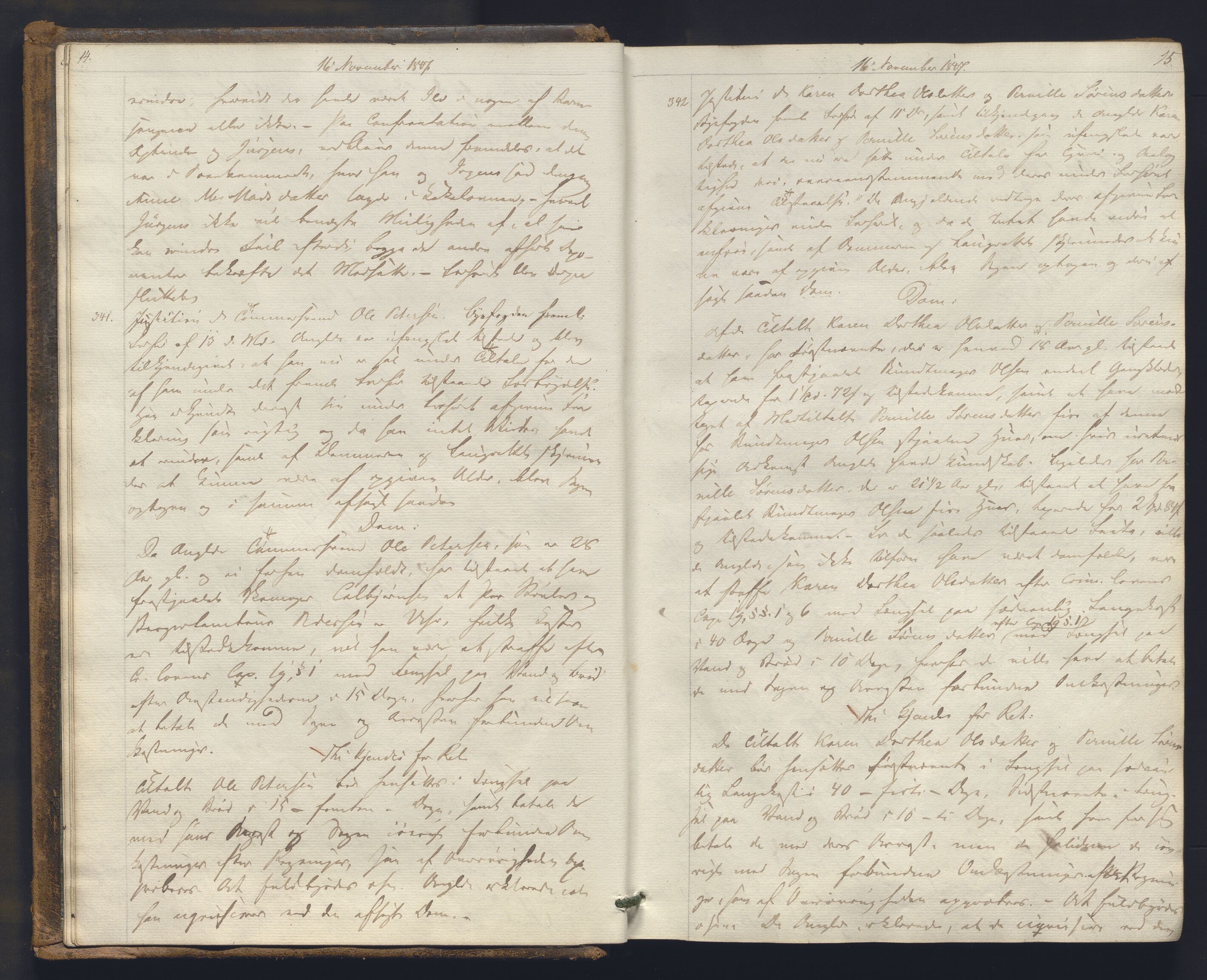 Christiania byfogd, AV/SAO-A-11543/F/Fc/L0014: Ekstrarettsprotokoll, 1847-1853, p. 14-15