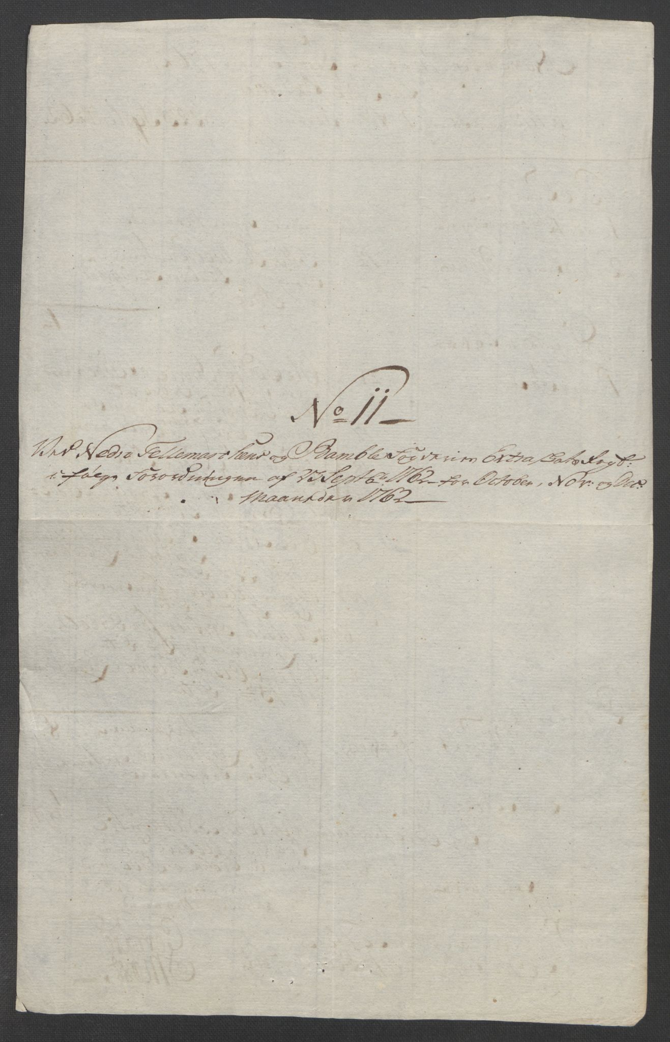 Rentekammeret inntil 1814, Reviderte regnskaper, Fogderegnskap, AV/RA-EA-4092/R37/L2239: Ekstraskatten Nedre Telemark og Bamble, 1762-1763, p. 112