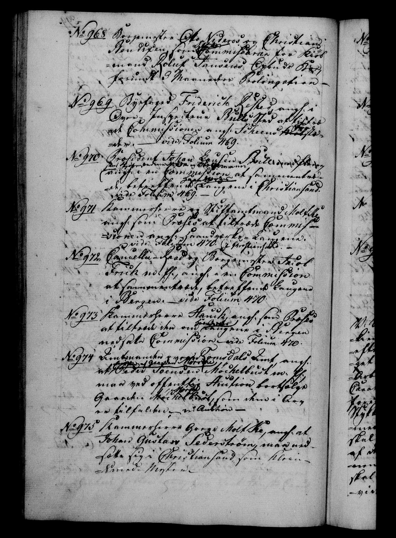 Danske Kanselli 1800-1814, RA/EA-3024/H/Hf/Hfb/Hfba/L0001: Registranter, 1800-1801, p. 299b