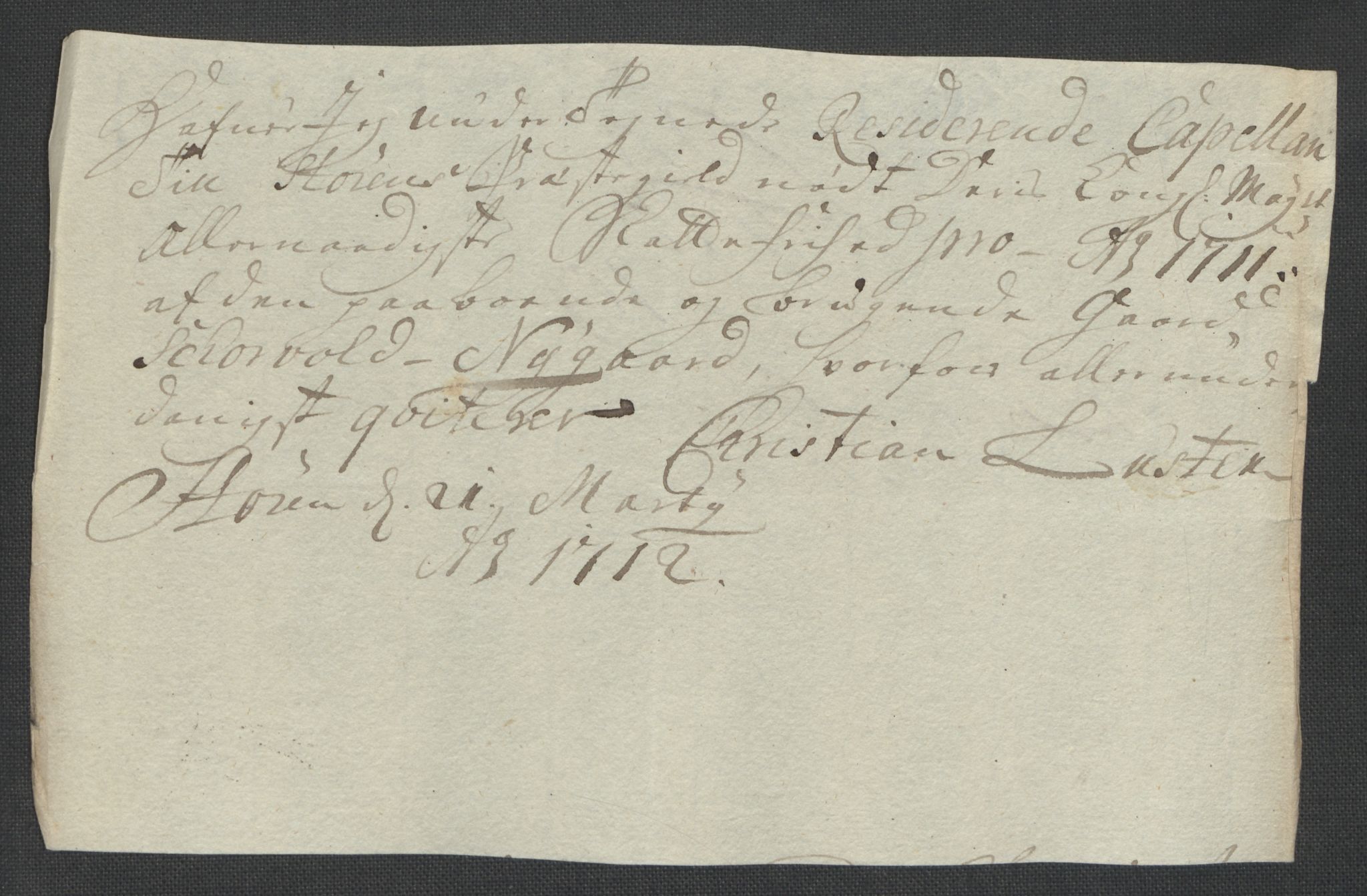 Rentekammeret inntil 1814, Reviderte regnskaper, Fogderegnskap, RA/EA-4092/R60/L3962: Fogderegnskap Orkdal og Gauldal, 1711, p. 309