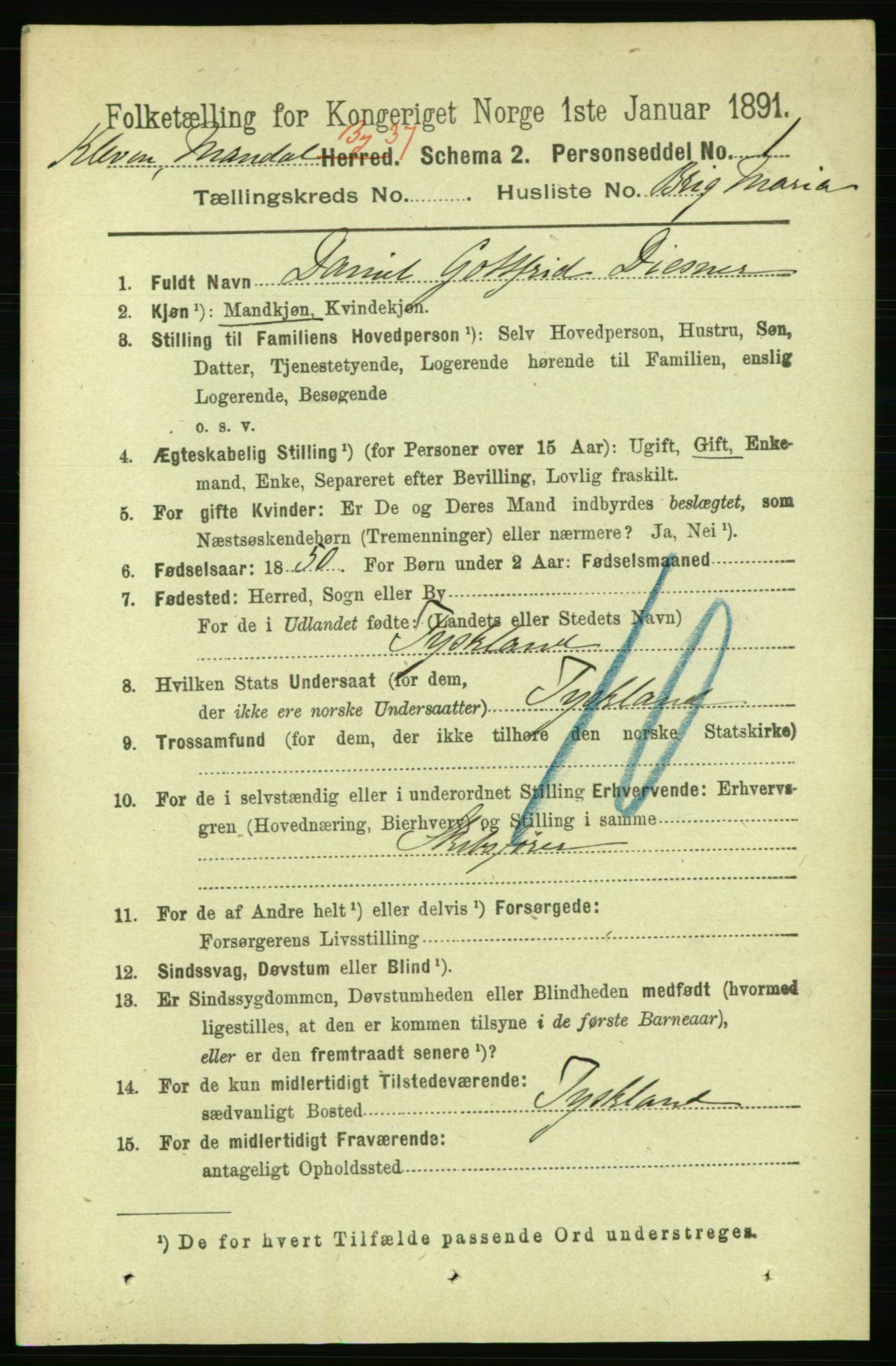 RA, 1891 census for 1002 Mandal, 1891, p. 5381