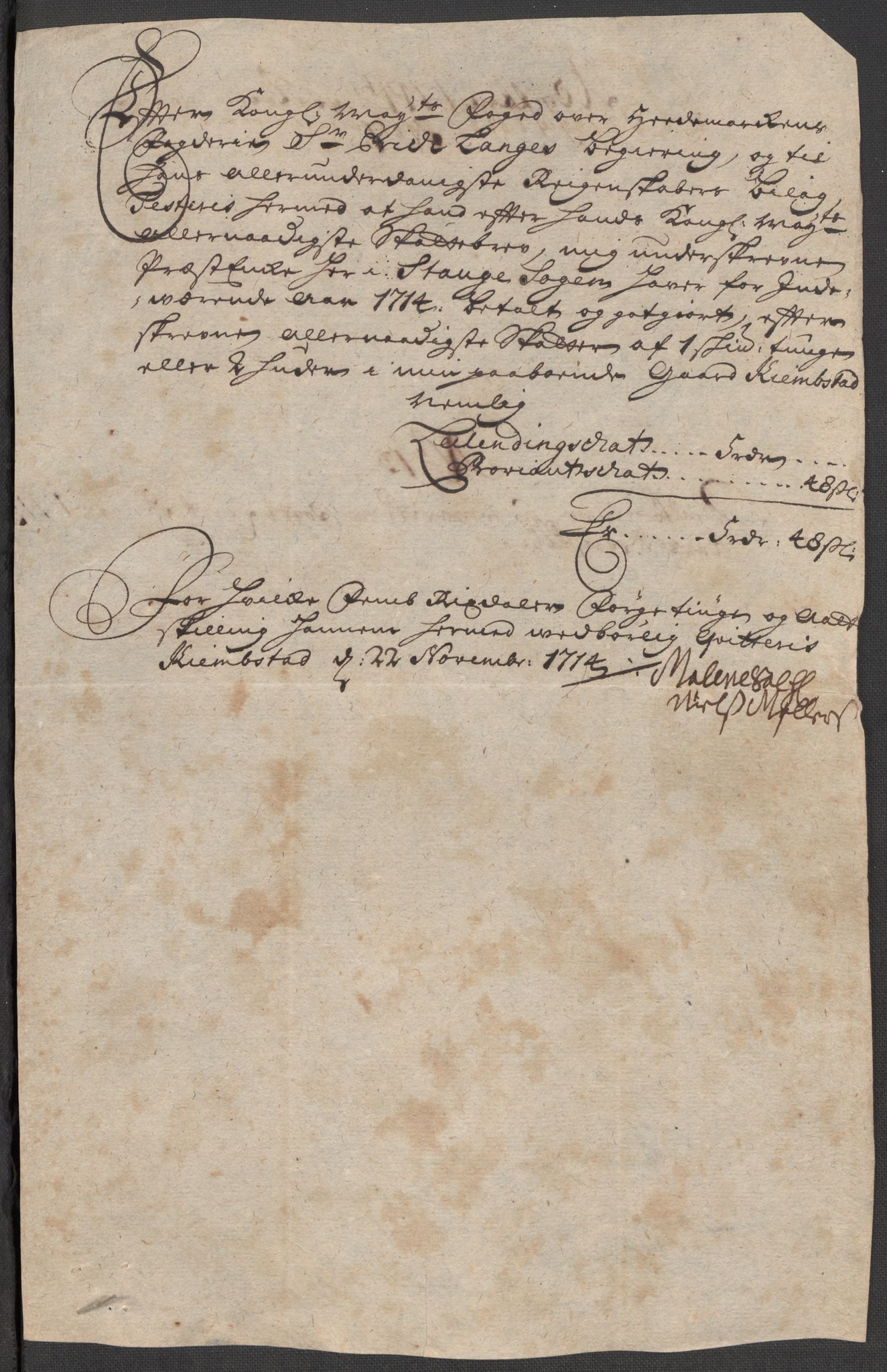 Rentekammeret inntil 1814, Reviderte regnskaper, Fogderegnskap, AV/RA-EA-4092/R16/L1051: Fogderegnskap Hedmark, 1714, p. 308