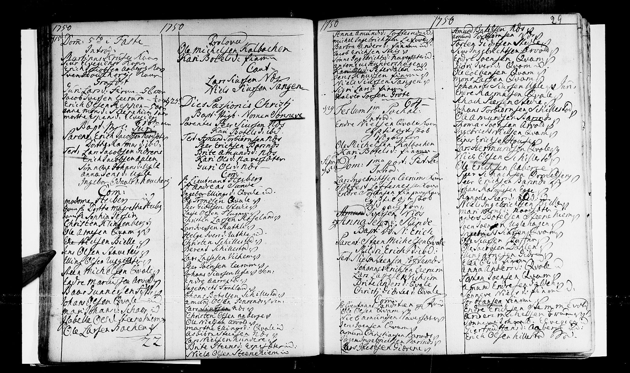 Sogndal sokneprestembete, AV/SAB-A-81301/H/Haa/Haaa/L0003: Parish register (official) no. A 3, 1747-1768, p. 29