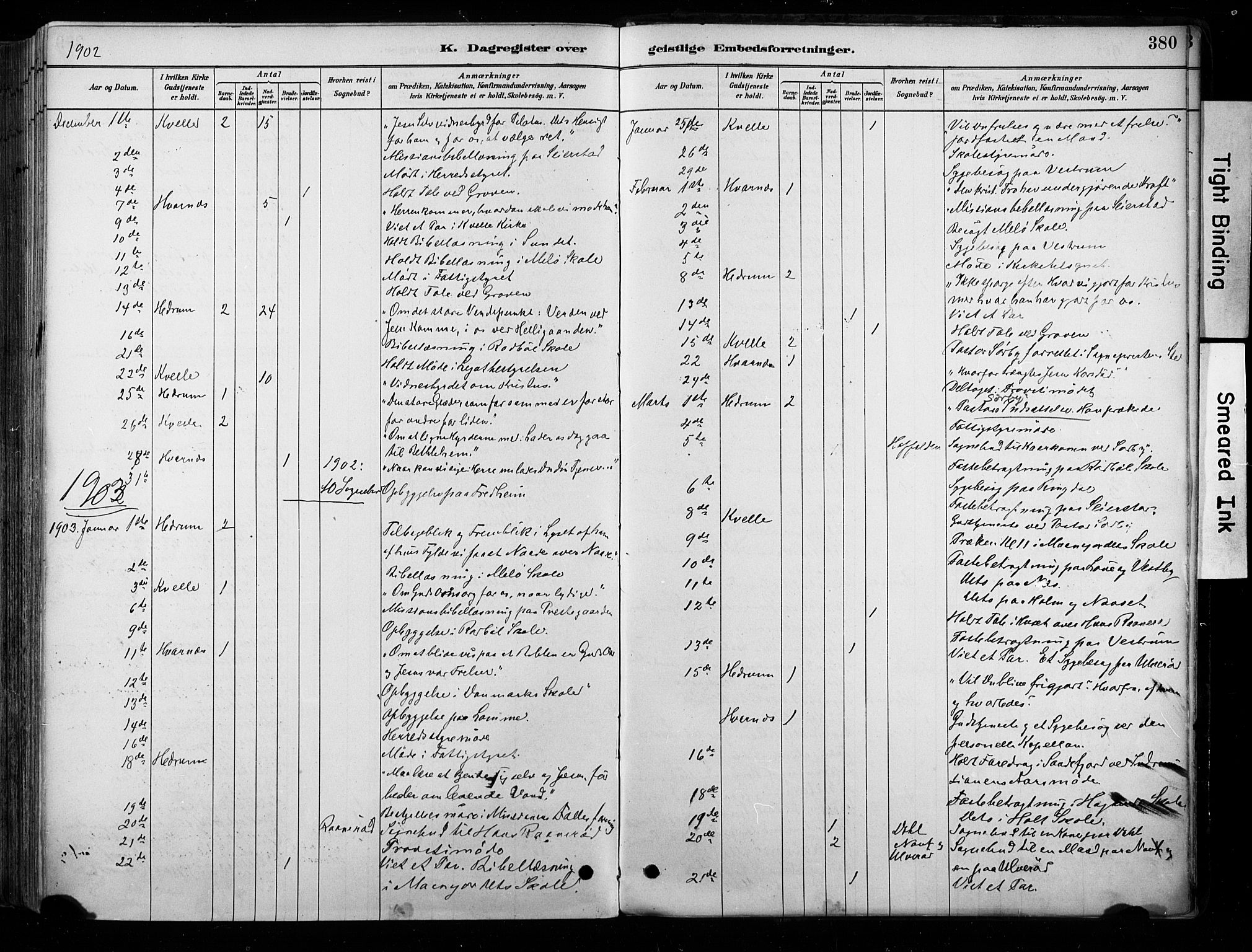 Hedrum kirkebøker, AV/SAKO-A-344/F/Fa/L0009: Parish register (official) no. I 9, 1881-1903, p. 380