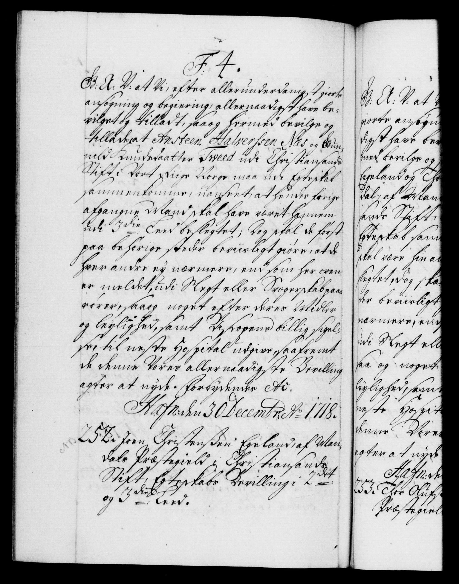 Danske Kanselli 1572-1799, AV/RA-EA-3023/F/Fc/Fca/Fcaa/L0022: Norske registre, 1716-1719, p. 452b