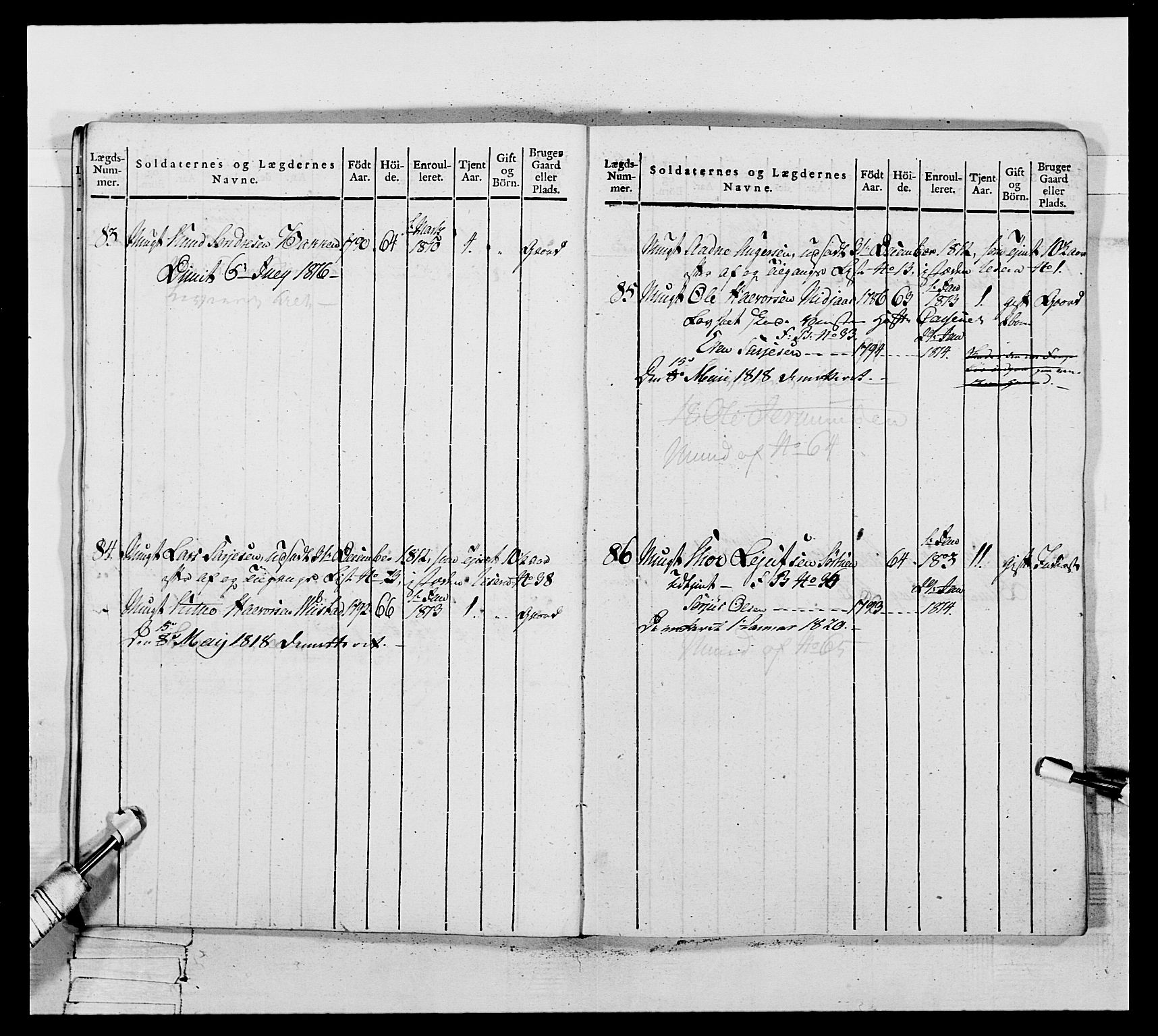 Generalitets- og kommissariatskollegiet, Det kongelige norske kommissariatskollegium, AV/RA-EA-5420/E/Eh/L0117: Telemarkske nasjonale infanteriregiment, 1812-1814, p. 304