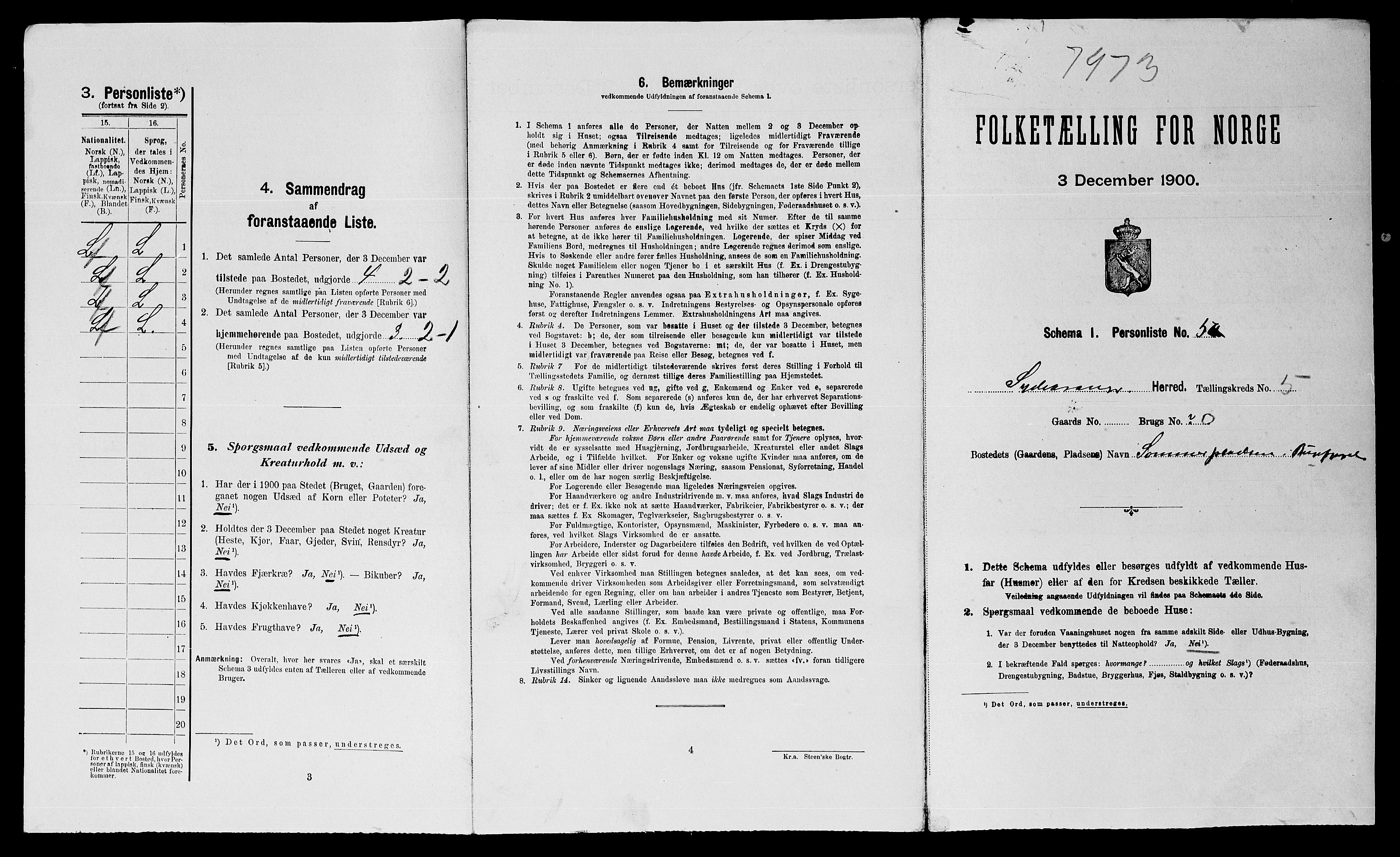 SATØ, 1900 census for Sør-Varanger, 1900, p. 466